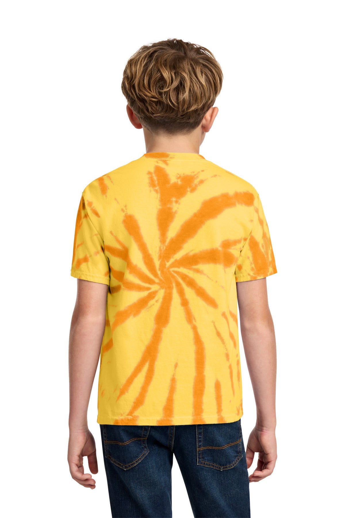 Gold Port & Co Youth Tie-Dye Tee. PC147Y