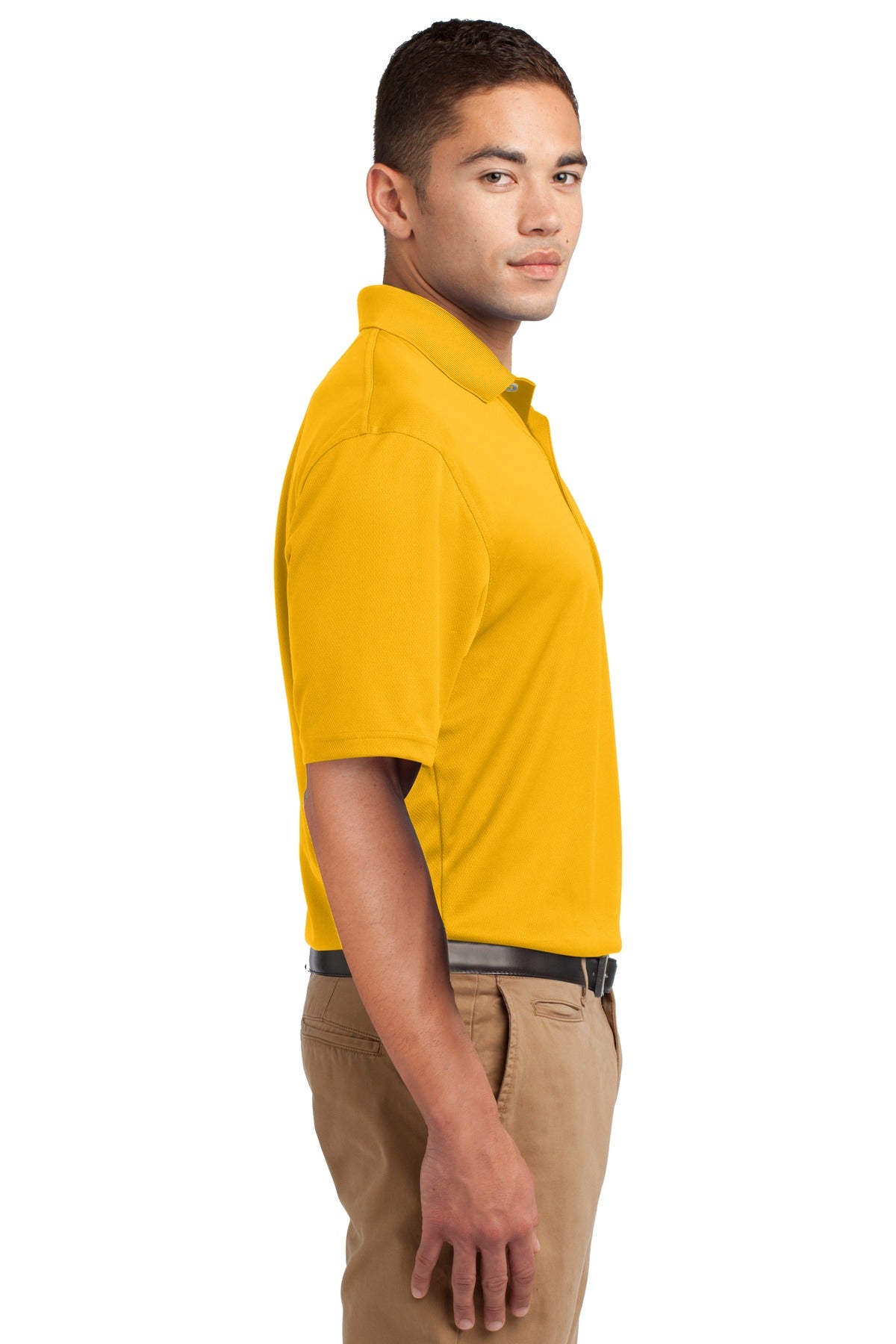 Gold Sport-Tek Dri-Mesh Polo. K469