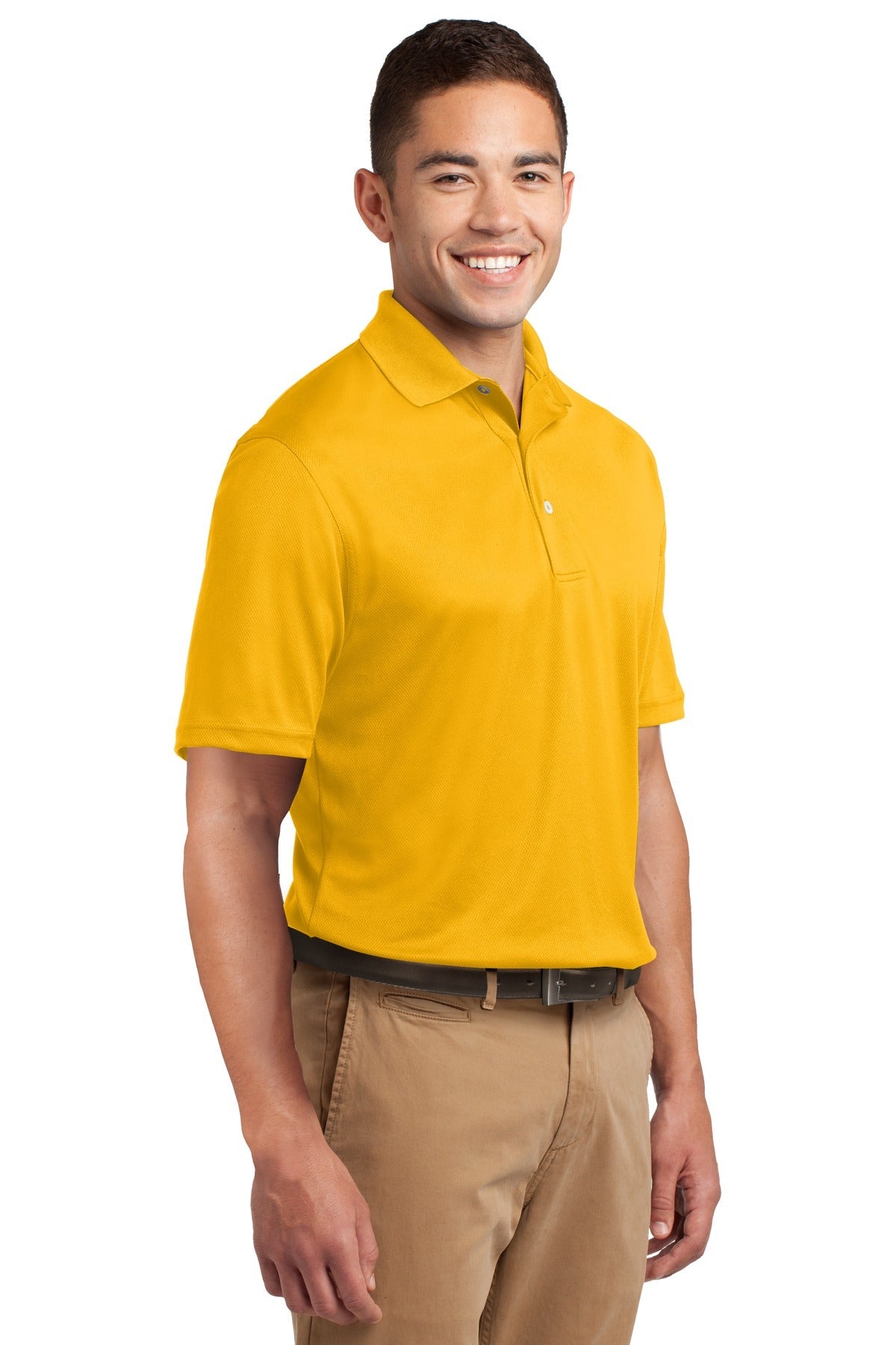 Gold Sport-Tek Dri-Mesh Polo. K469