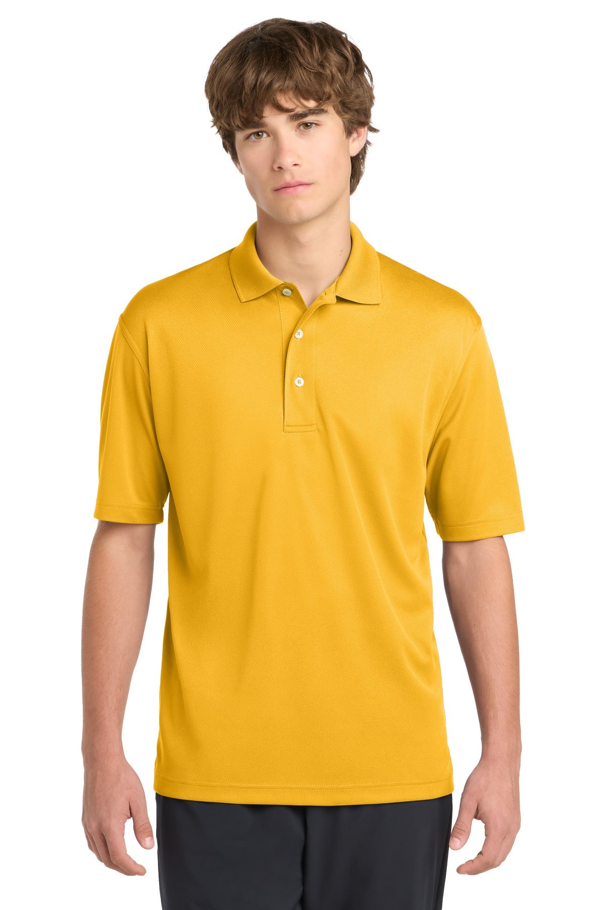 Gold Sport-Tek Dri-Mesh Polo. K469