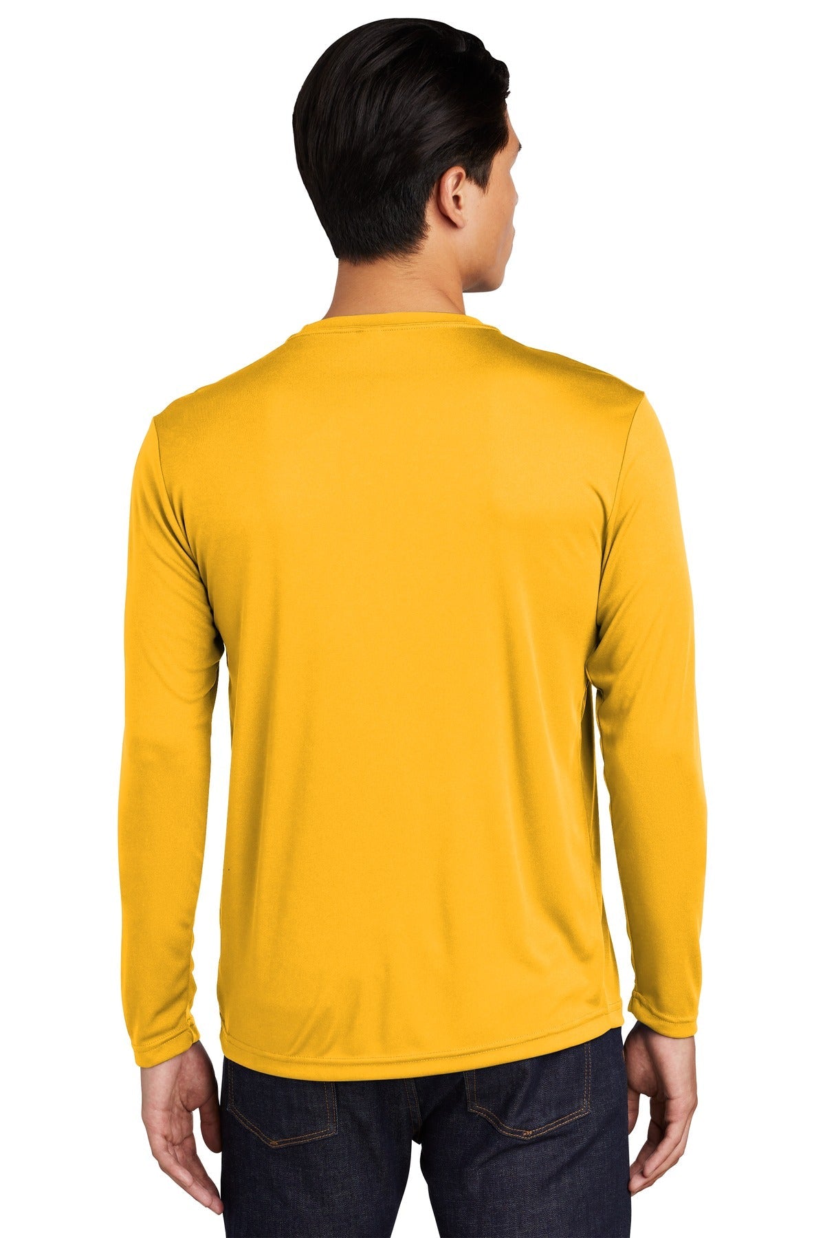 Gold Sport-Tek Long Sleeve PosiCharge Competitor Tee. ST350LS