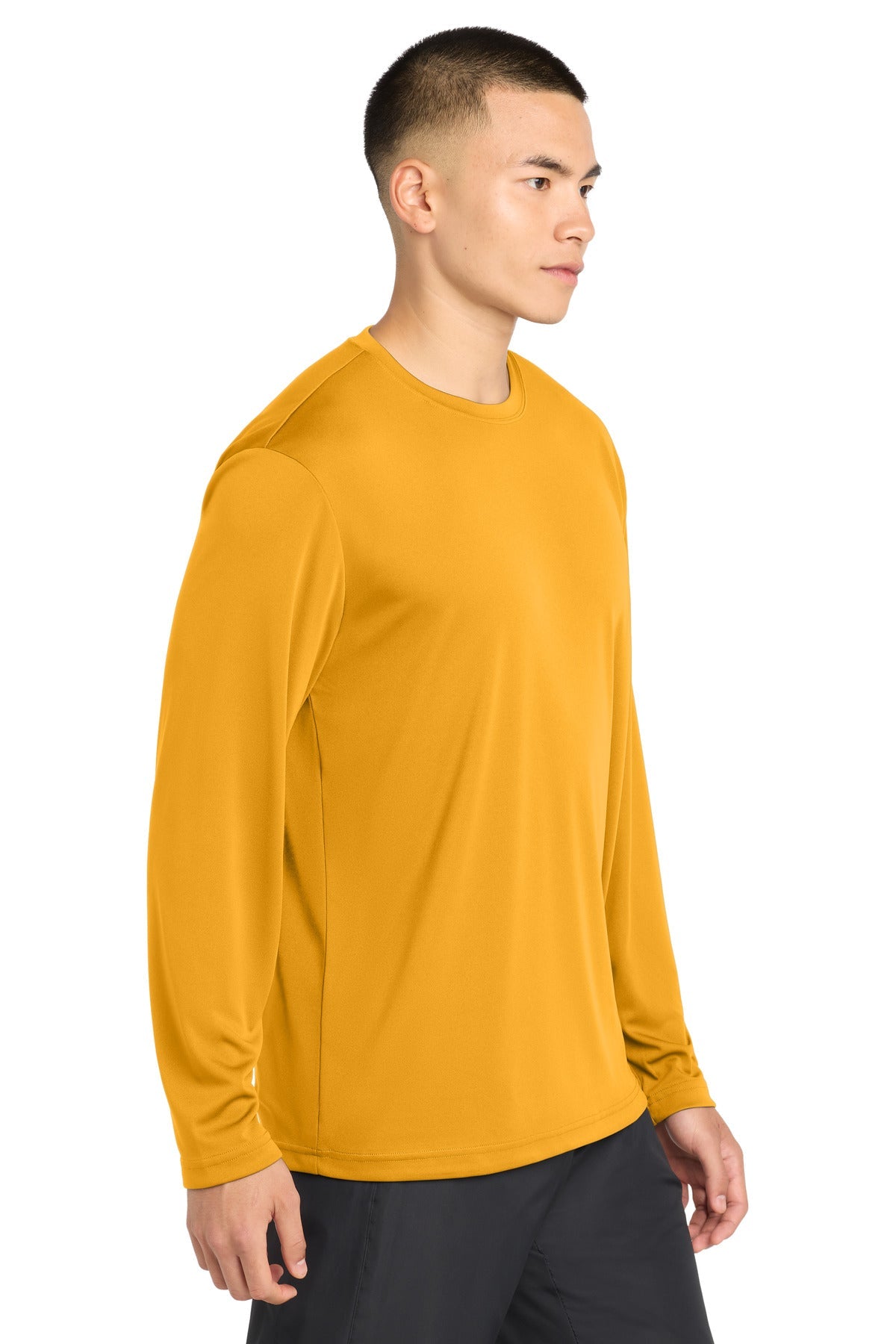Gold Sport-Tek Long Sleeve PosiCharge Competitor Tee. ST350LS