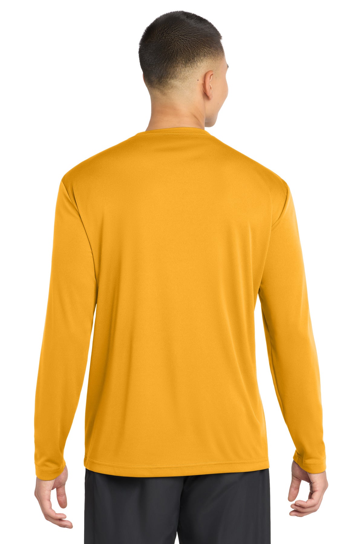 Gold Sport-Tek Long Sleeve PosiCharge Competitor Tee. ST350LS