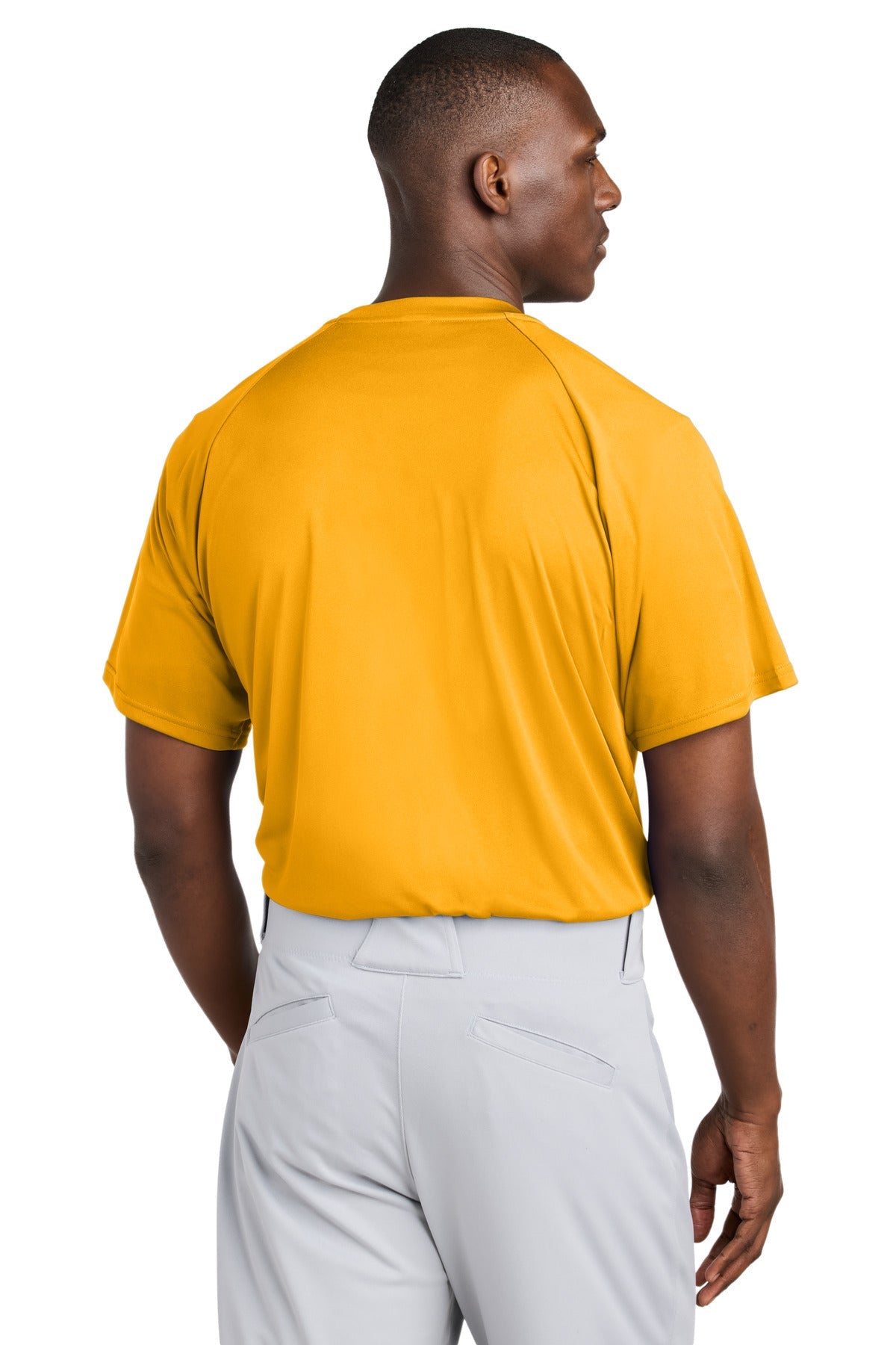 Gold Sport-Tek PosiCharge Competitor 2-Button Henley ST359