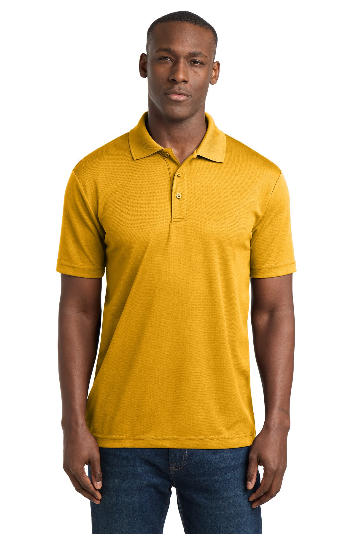 Gold Sport-Tek PosiCharge RacerMesh Polo. ST640