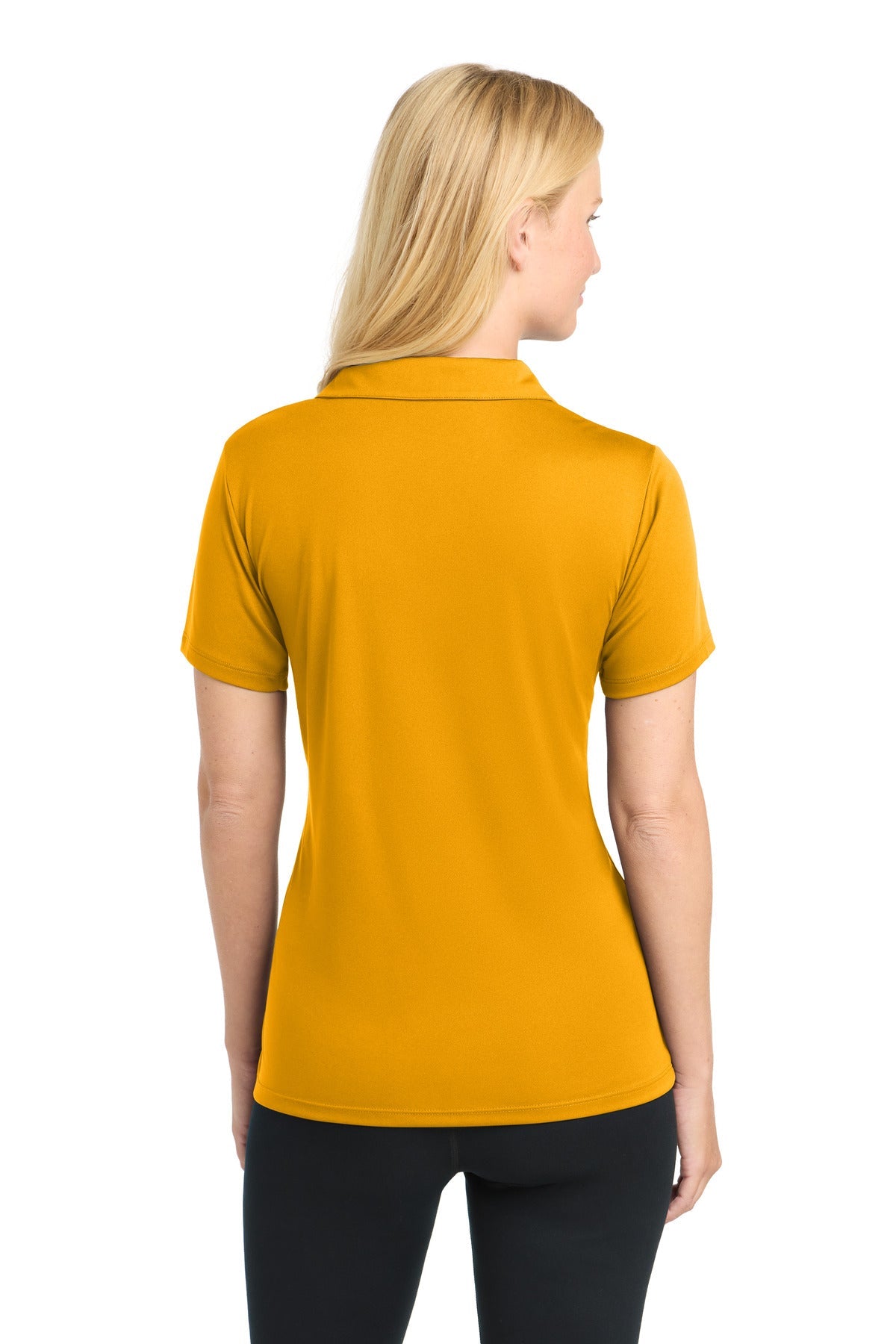 Gold Sport-Tek Women's PosiCharge Competitor Polo. LST550