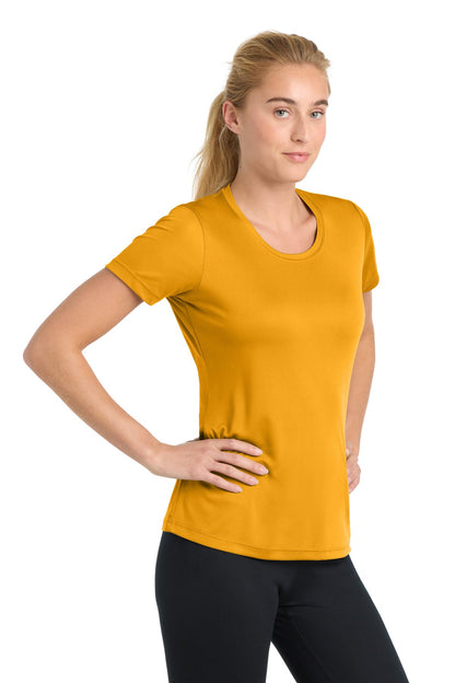 Gold Sport-Tek Women's PosiCharge Competitor Tee. LST350