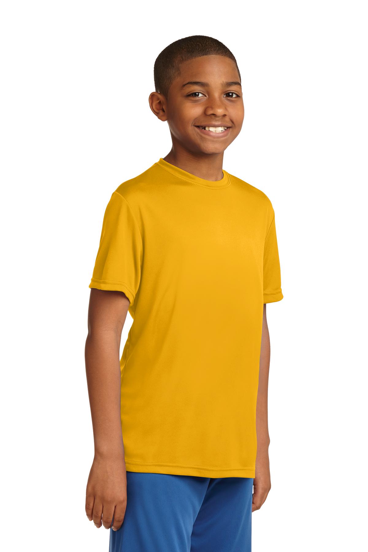 Gold Sport-Tek Youth PosiCharge Competitor Tee. YST350
