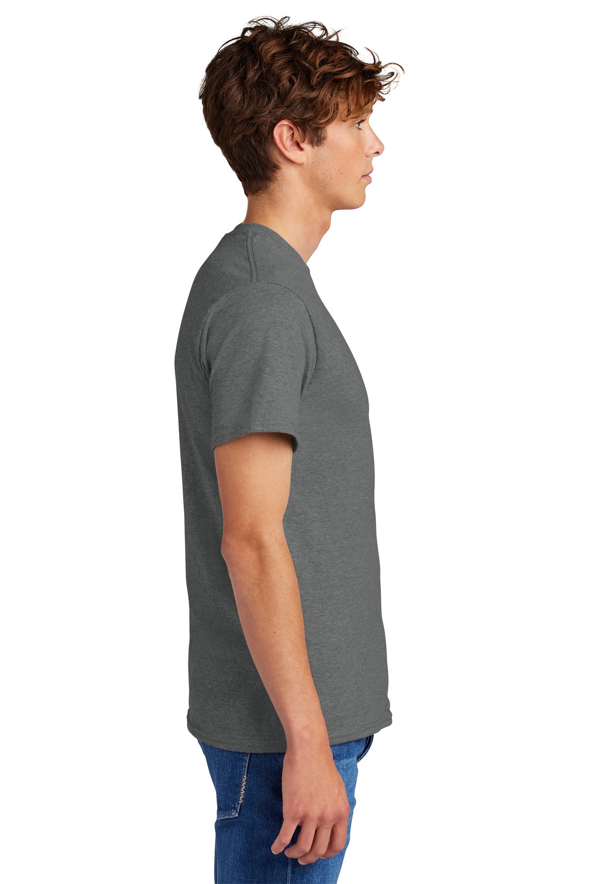 GphHeather Port & Co Core Blend Tee. PC55