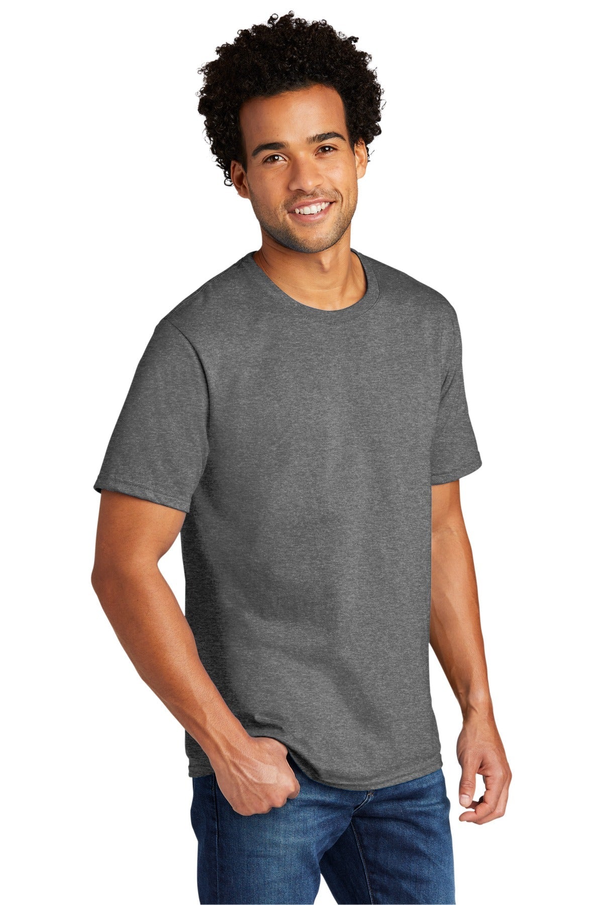 GphHeather Port & Co Tri-Blend Tee. PC330