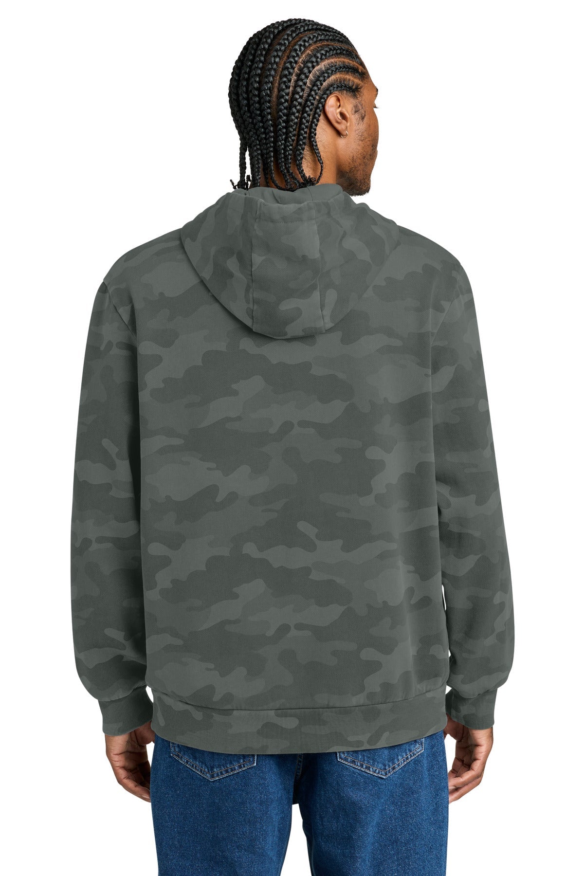 Graphite District Wash Camo Fleece Hoodie DT2200C