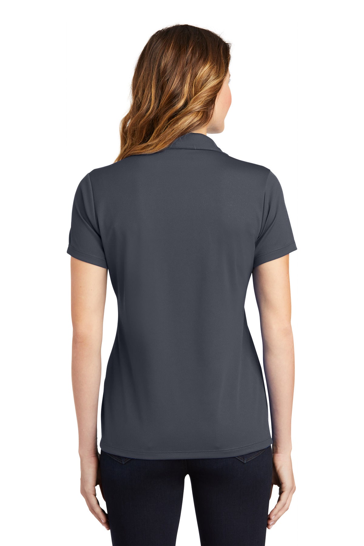 Graphite Grey Sport-Tek Women's PosiCharge RacerMesh Polo. LST640