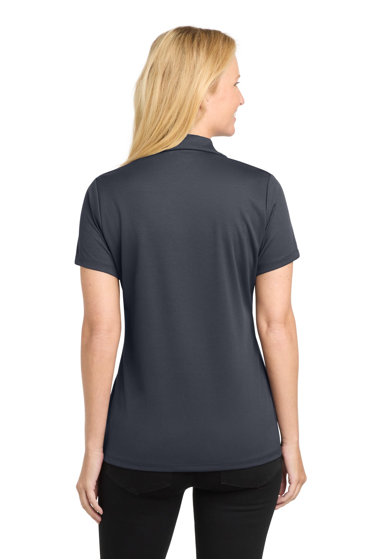 Graphite Grey Sport-Tek Women's PosiCharge RacerMesh Polo. LST640