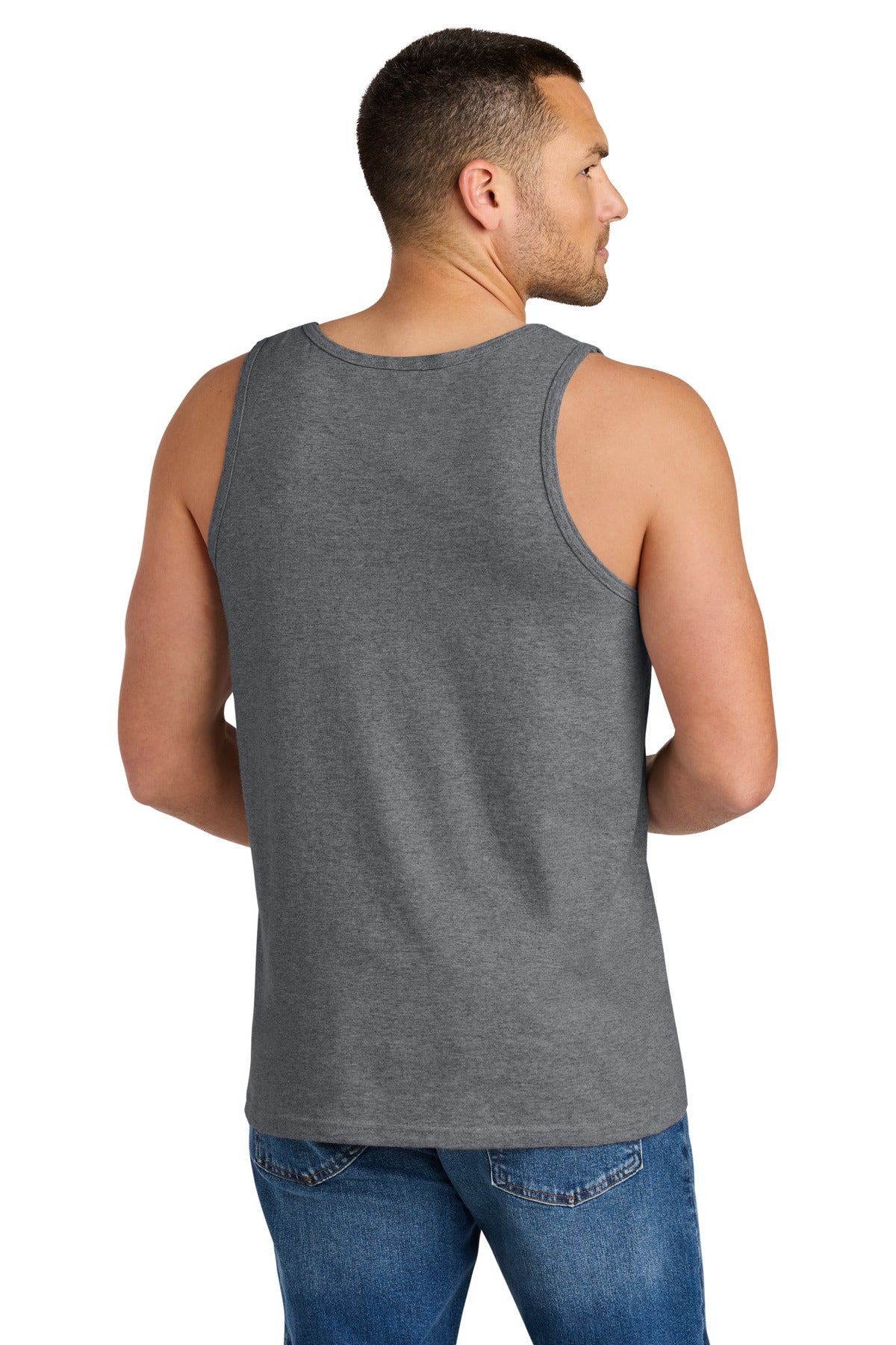 Graphite Hthr Gildan Heavy Cotton Tank Top. G5200