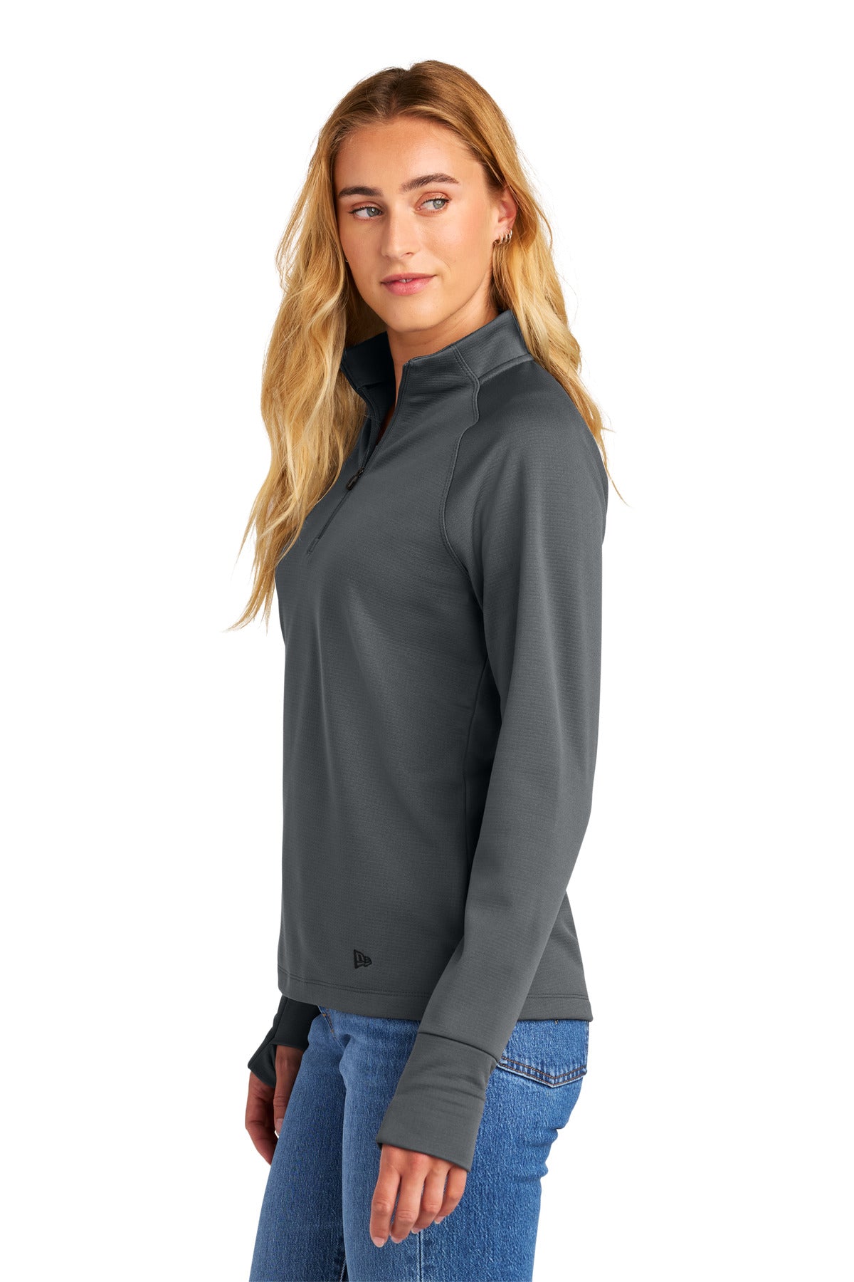 Graphite New Era Women's Stand Out 1/4-Zip LNEA515