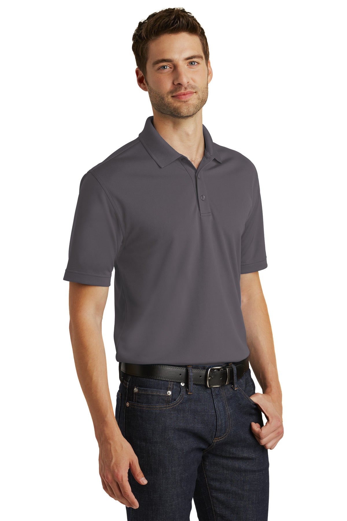 Graphite Port Authority Dry Zone UV Micro-Mesh Polo. K110