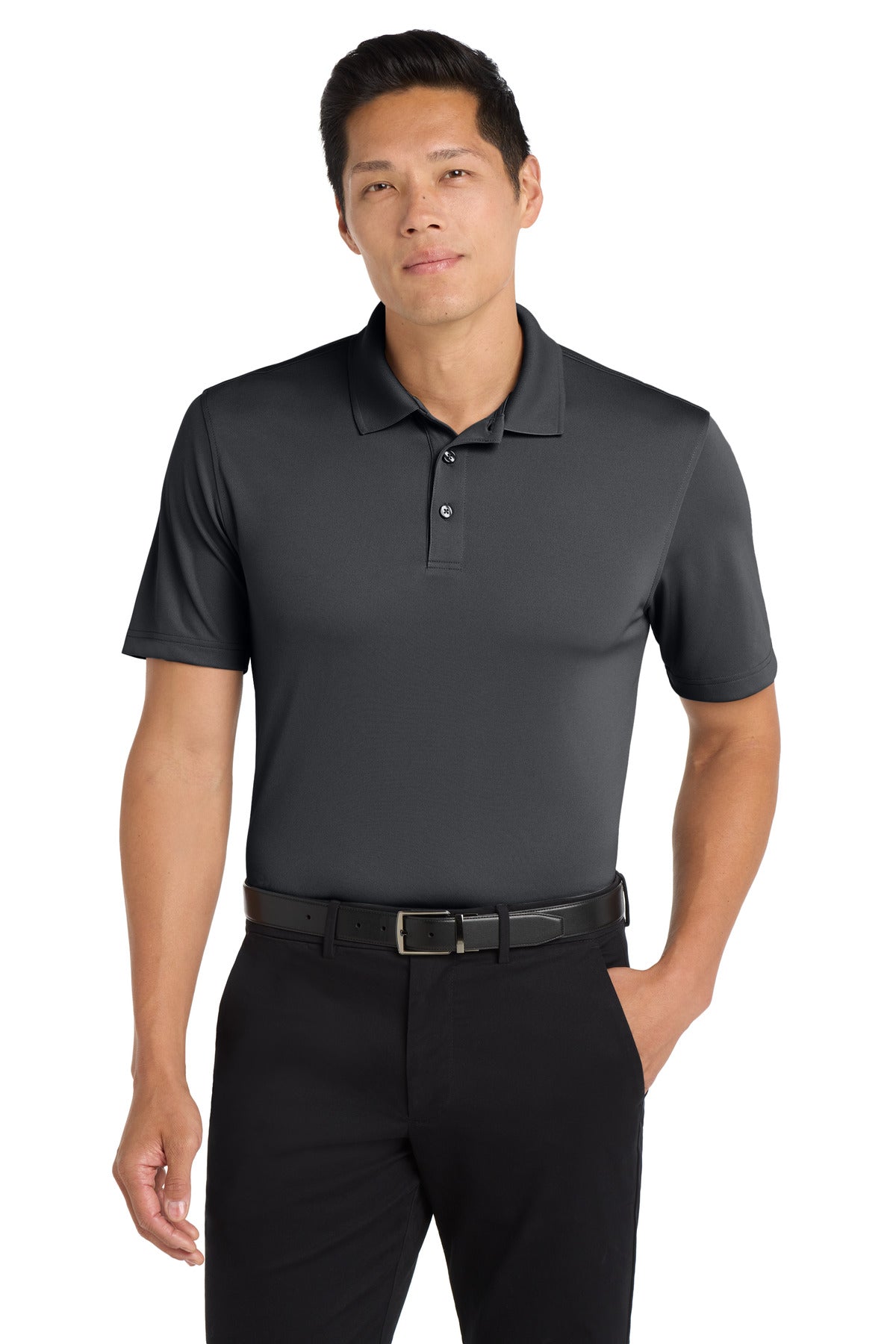 Graphite Port Authority Tall Dry Zone UV Micro-Mesh Polo TLK110