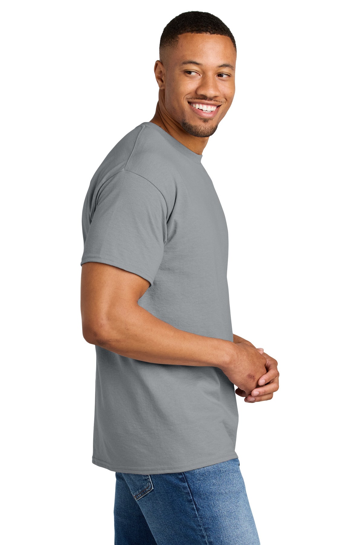 Gravel Gildan DryBlend 50 Cotton/50 Poly T-Shirt. 8000