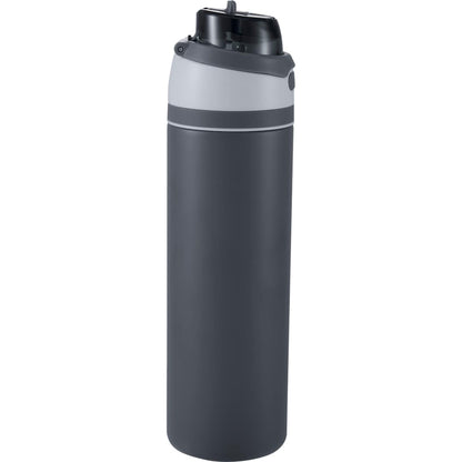 Gray Elvin 28oz Recycled Stainless Flip Straw Bottle plain