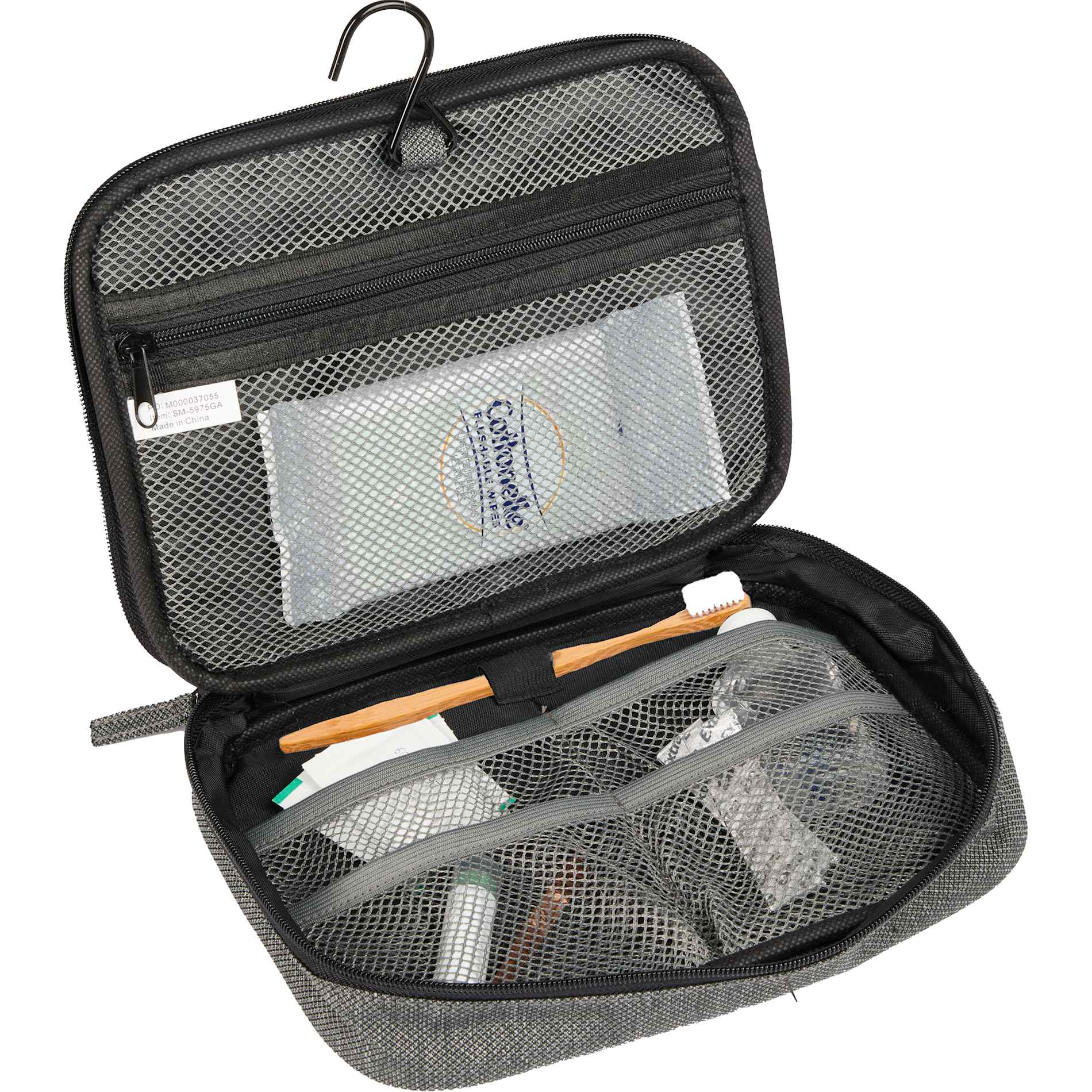 Gray Vila Recycled Travel Organizer plain