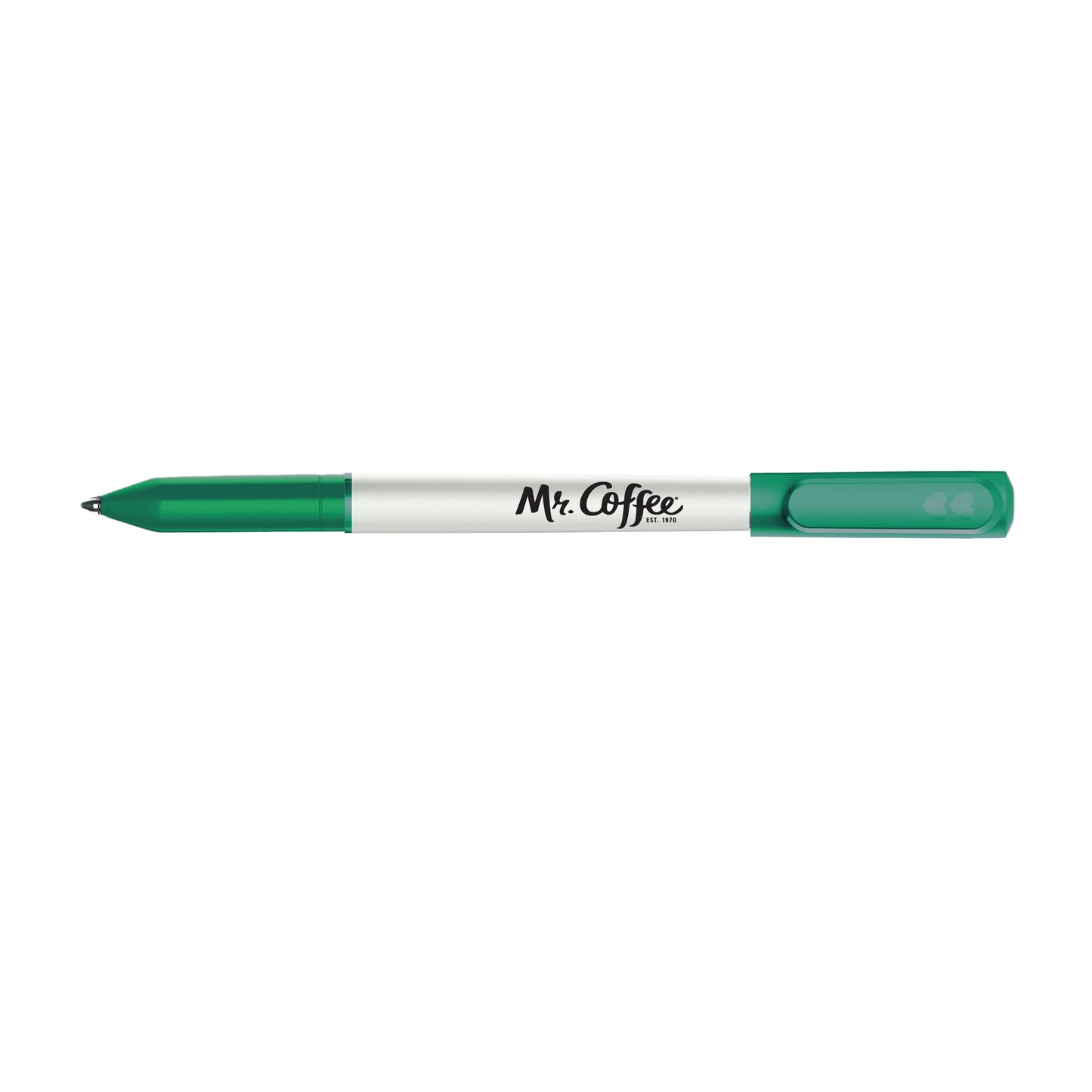 Green Paper Mate® Write Bros Stick Pen White Barrel - Black Ink