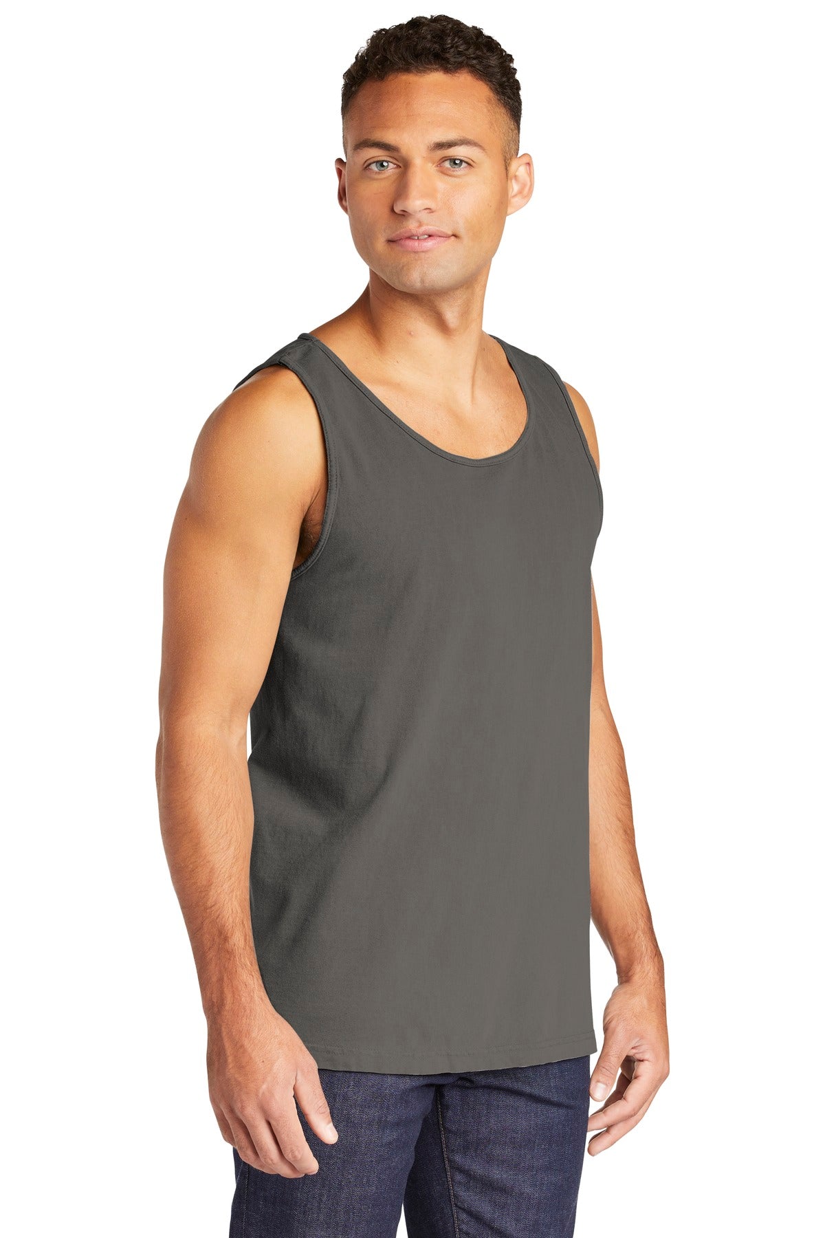 Grey COMFORT COLORS Heavyweight Ring Spun Tank Top. 9360