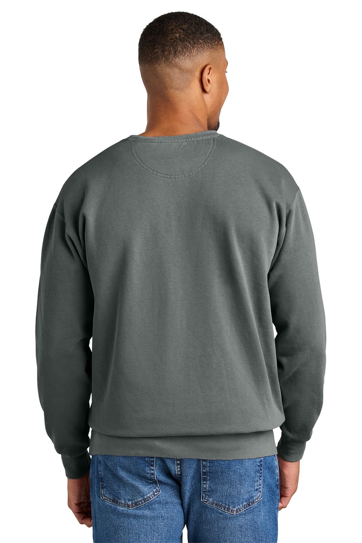 Grey COMFORT COLORS Ring Spun Crewneck Sweatshirt. 1566