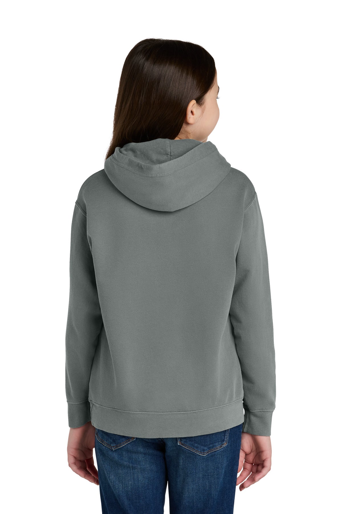Grey Comfort Colors Youth Lightweight Hooded Sweatshirt 1467Y