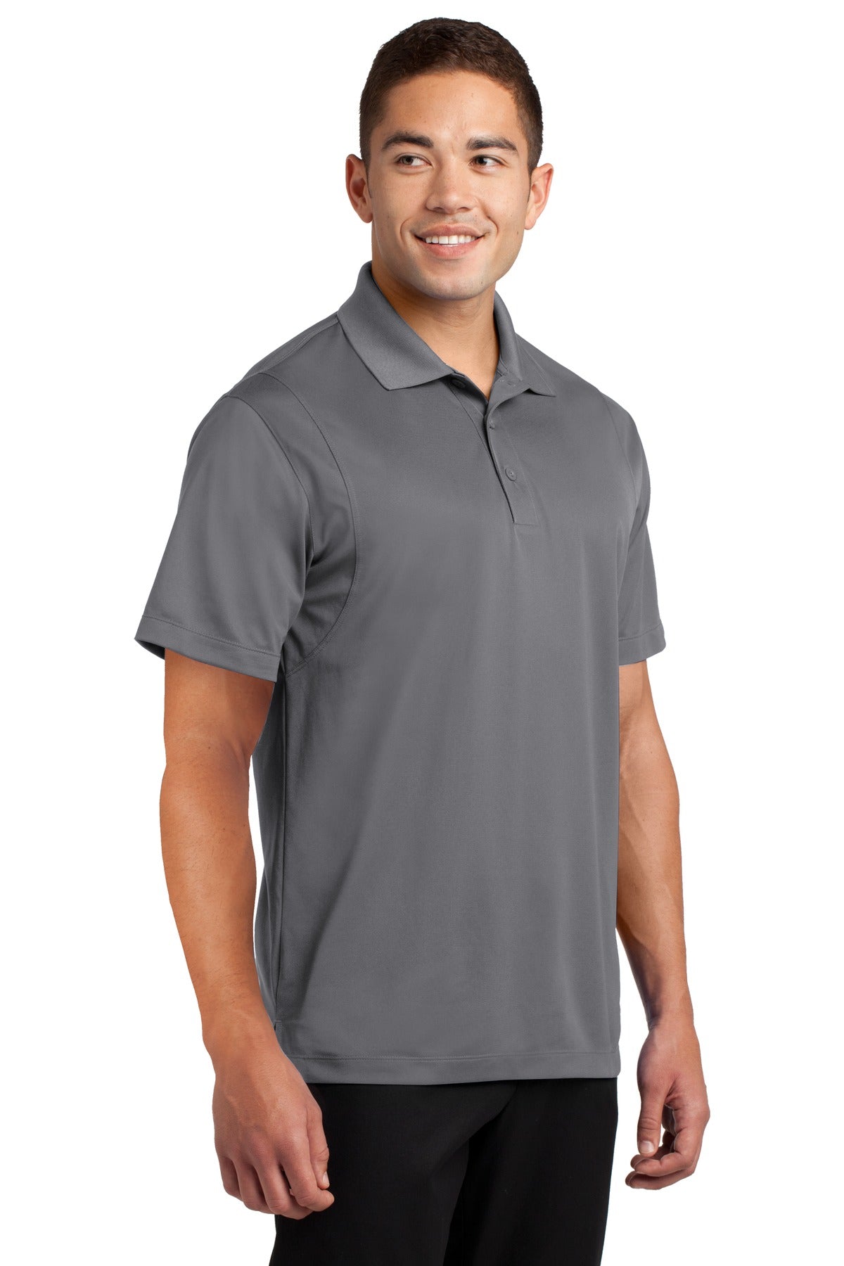 Grey Concrete Sport-Tek Micropique Sport-Wick Polo. ST650