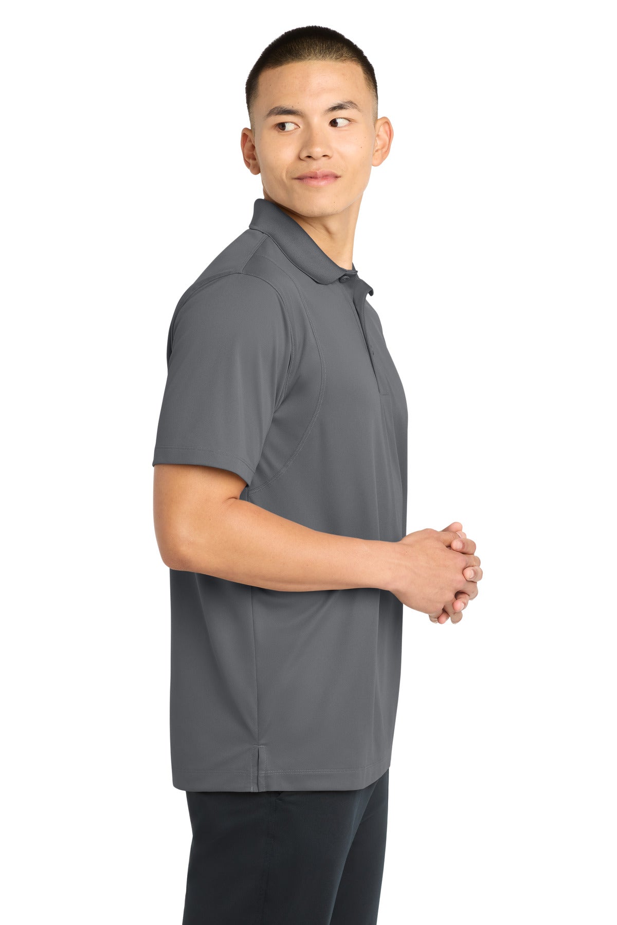 Grey Concrete Sport-Tek Micropique Sport-Wick Polo. ST650