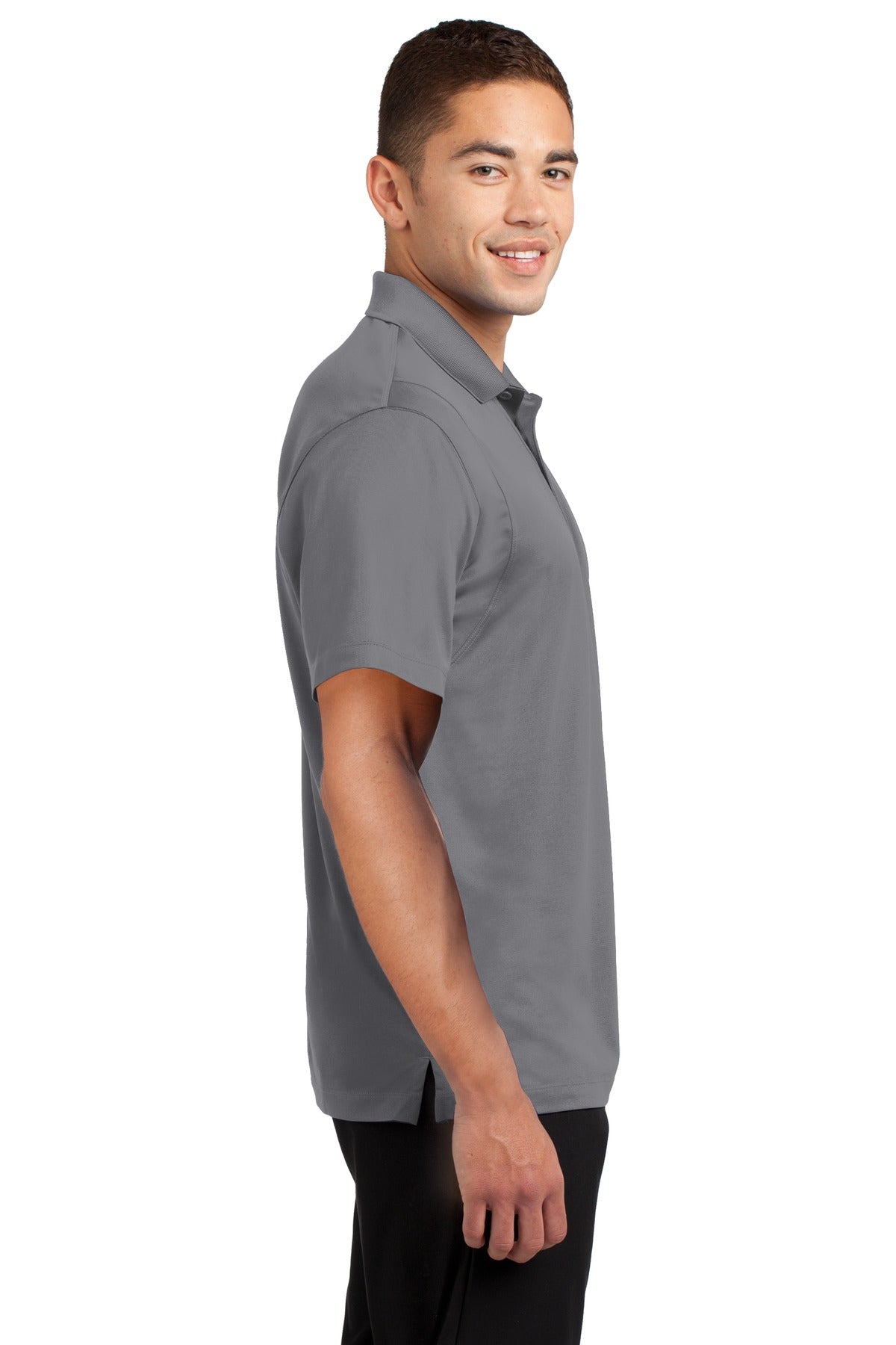 Grey Concrete Sport-Tek Micropique Sport-Wick Polo. ST650