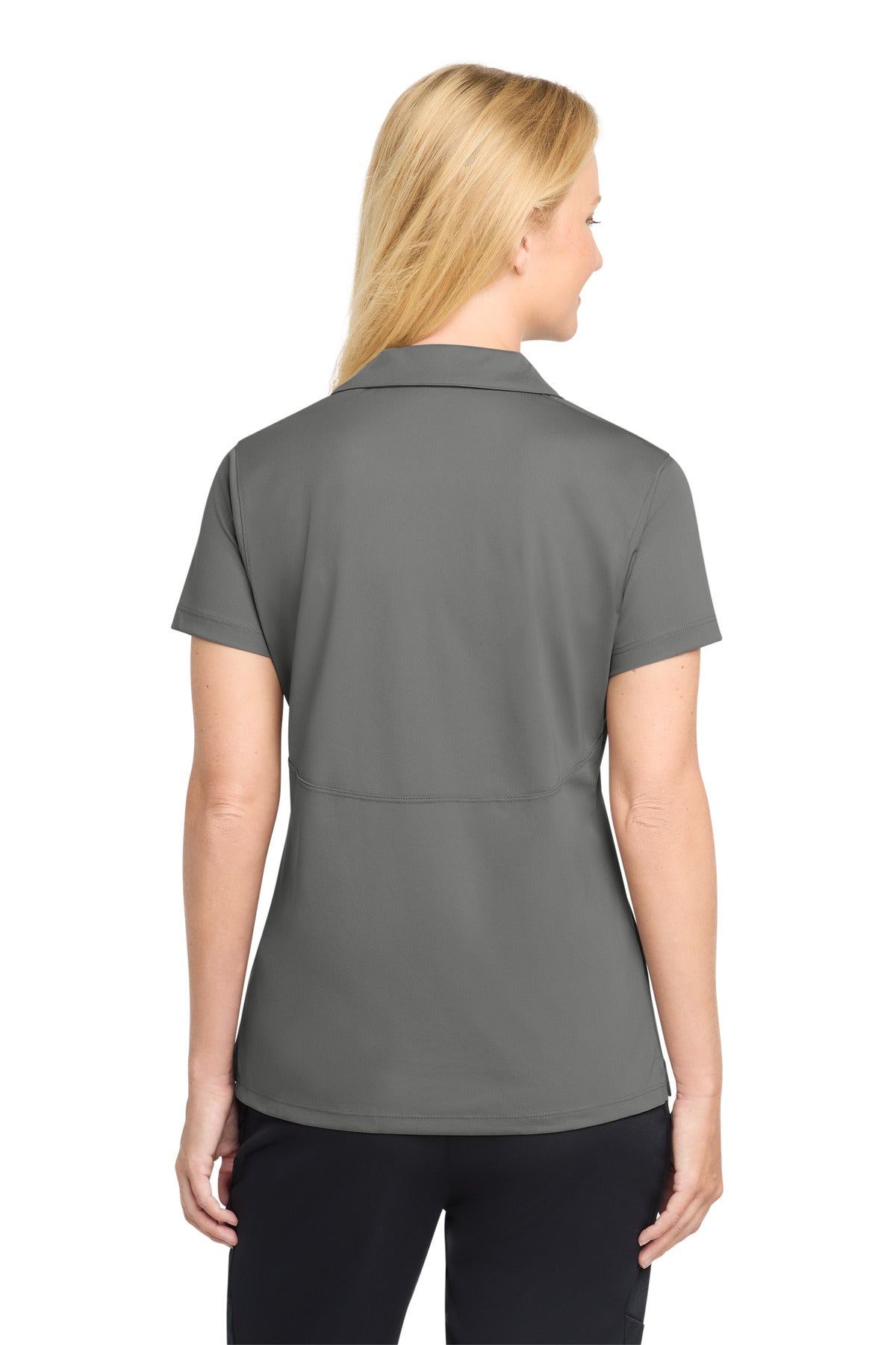 Grey Concrete Sport-Tek Women's Micropique Sport-Wick Polo. LST650