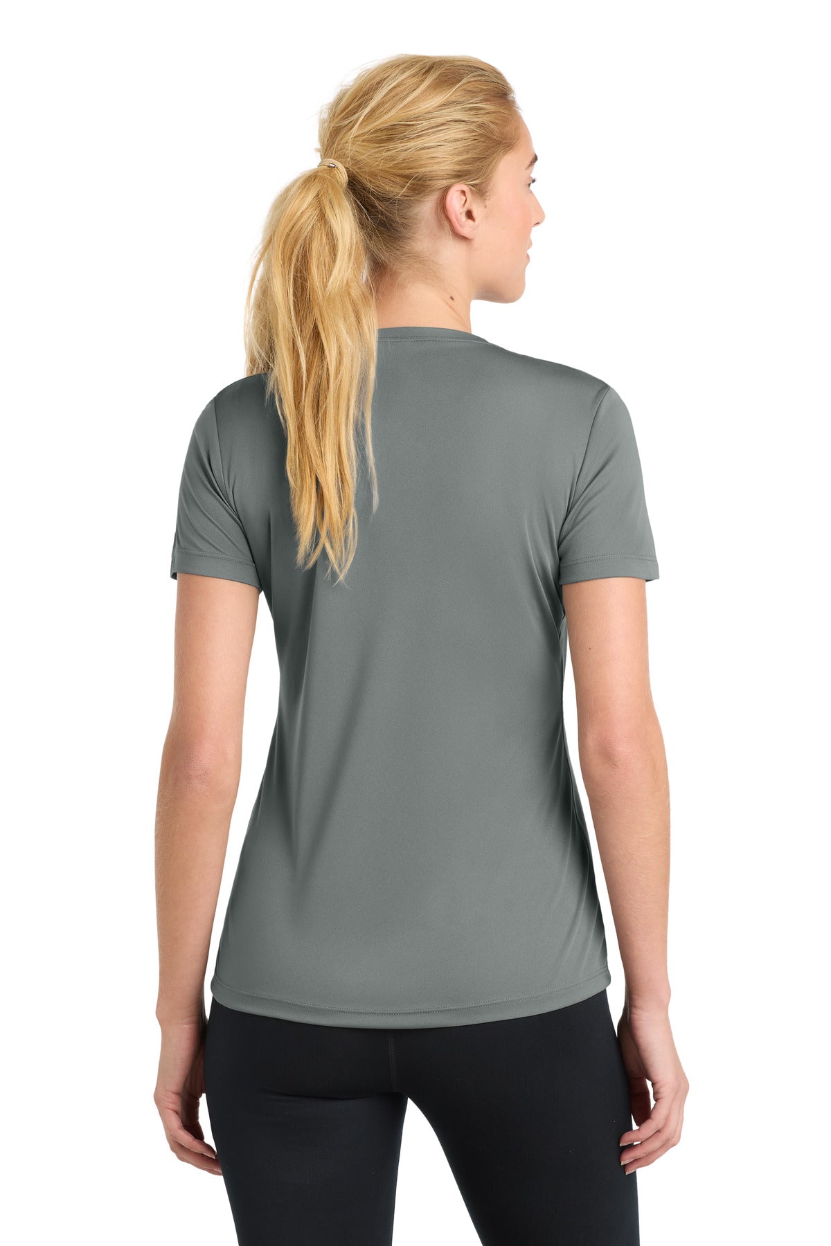 Grey Concrete Sport-Tek Women's PosiCharge Competitor Tee. LST350