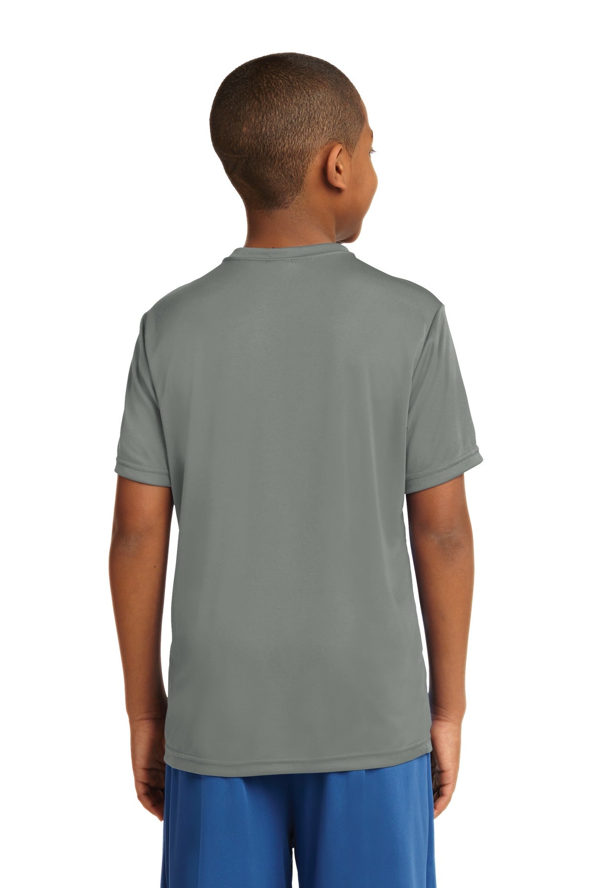 Grey Concrete Sport-Tek Youth PosiCharge Competitor Tee. YST350