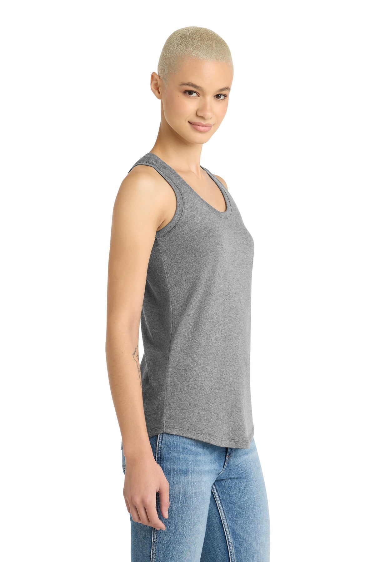 Grey Frost District Women's Perfect Tri Racerback Tank. DM138L