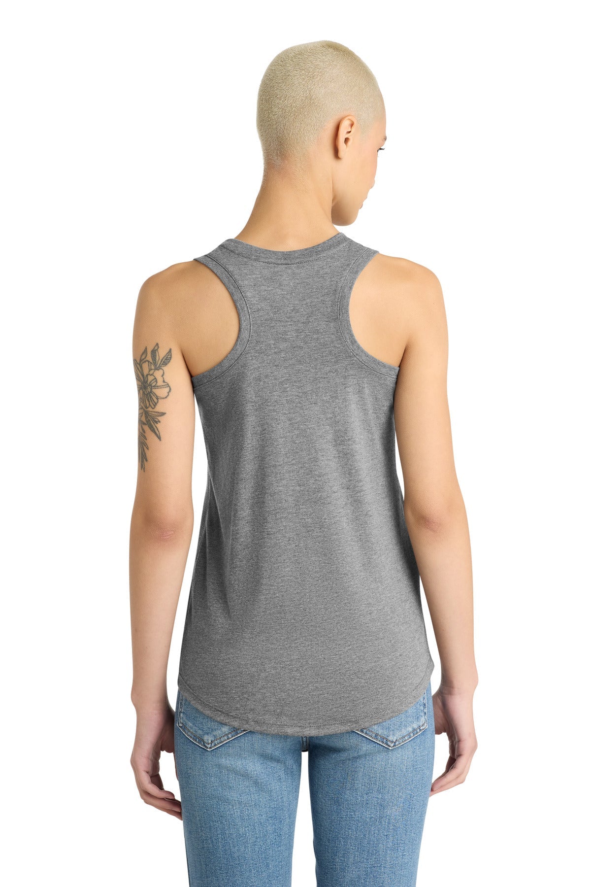 Grey Frost District Women's Perfect Tri Racerback Tank. DM138L