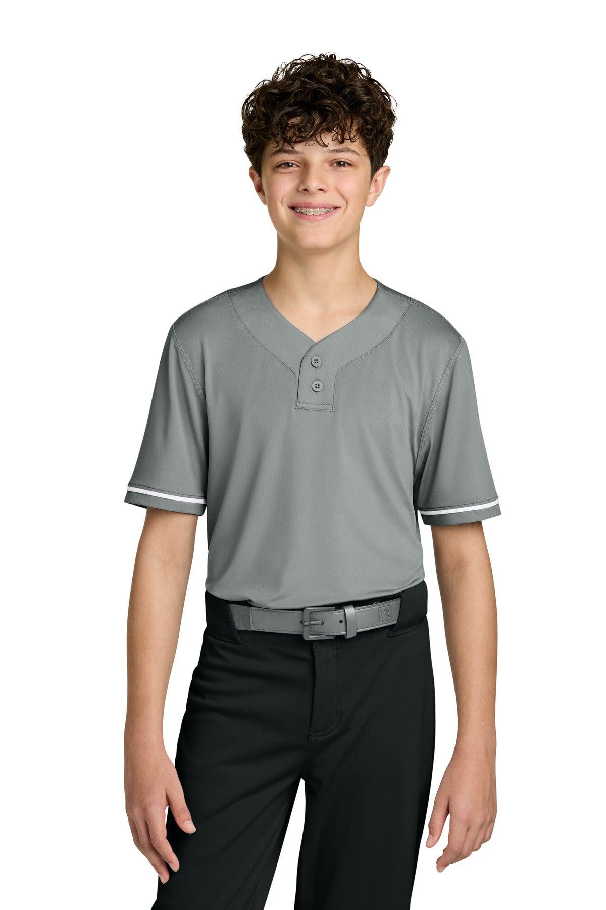 Grey Richardson Youth Select 2-Button Baseball Jersey RY7910