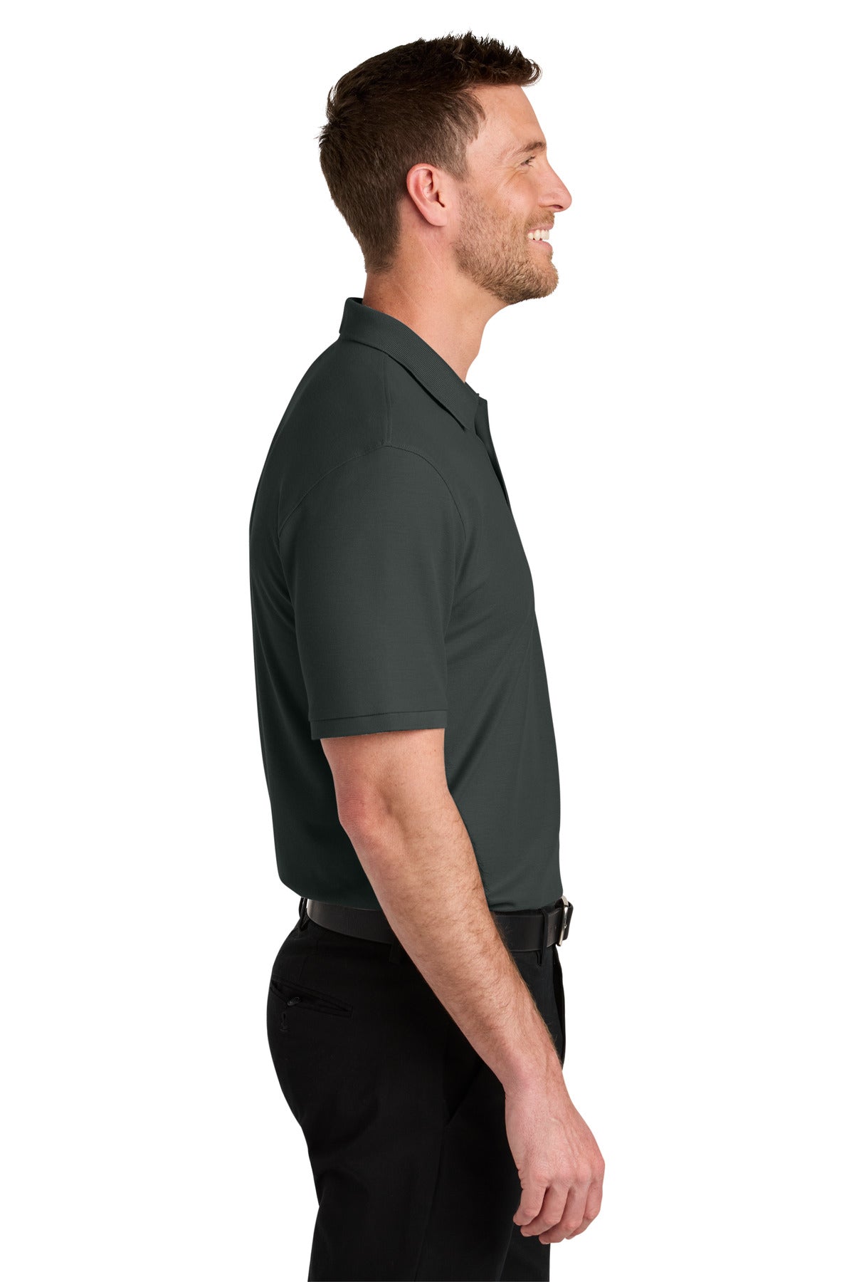 GreySmoke Port Authority Wearever Signature Pique Polo K200
