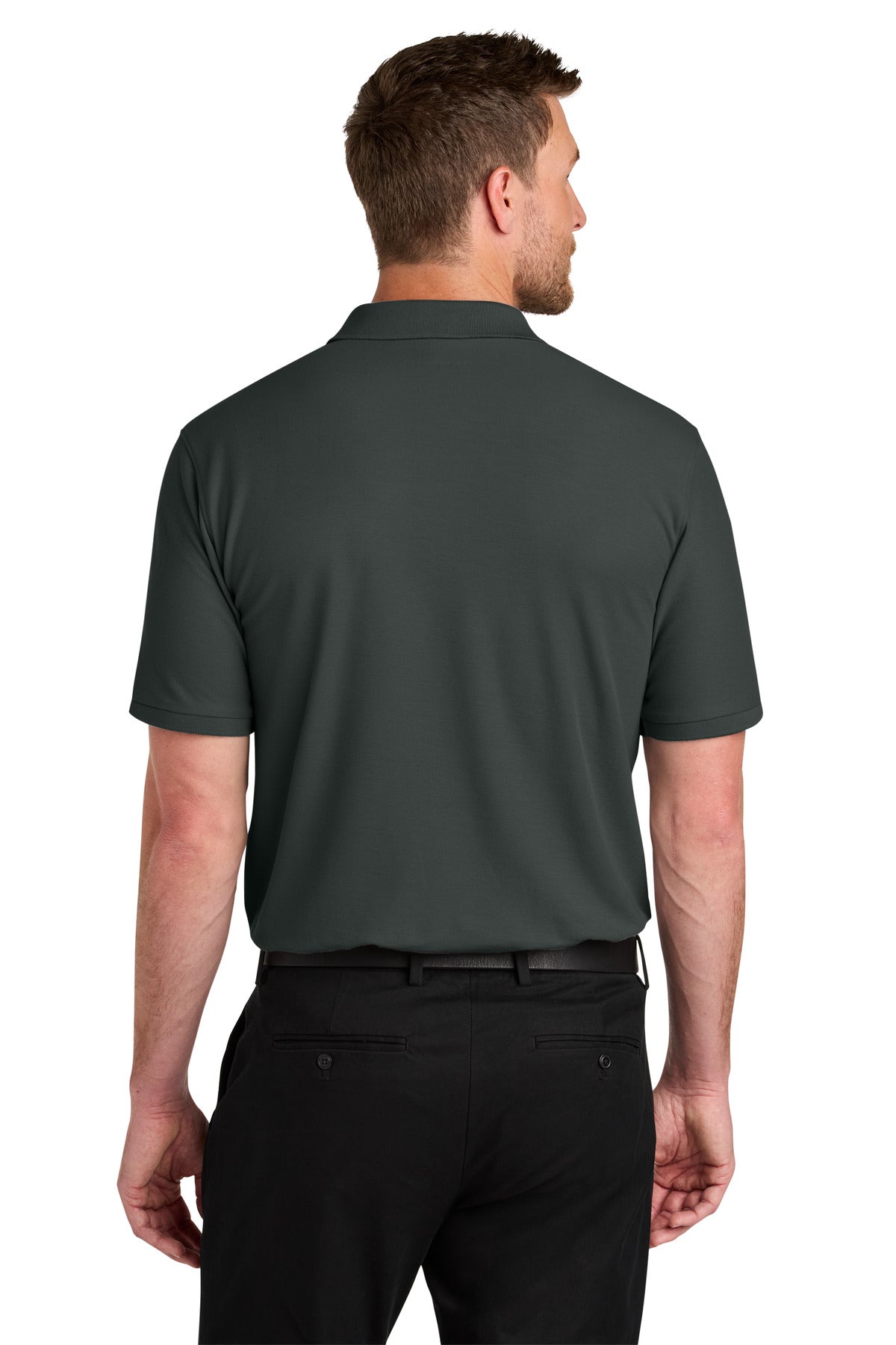 GreySmoke Port Authority Wearever Signature Pique Polo K200