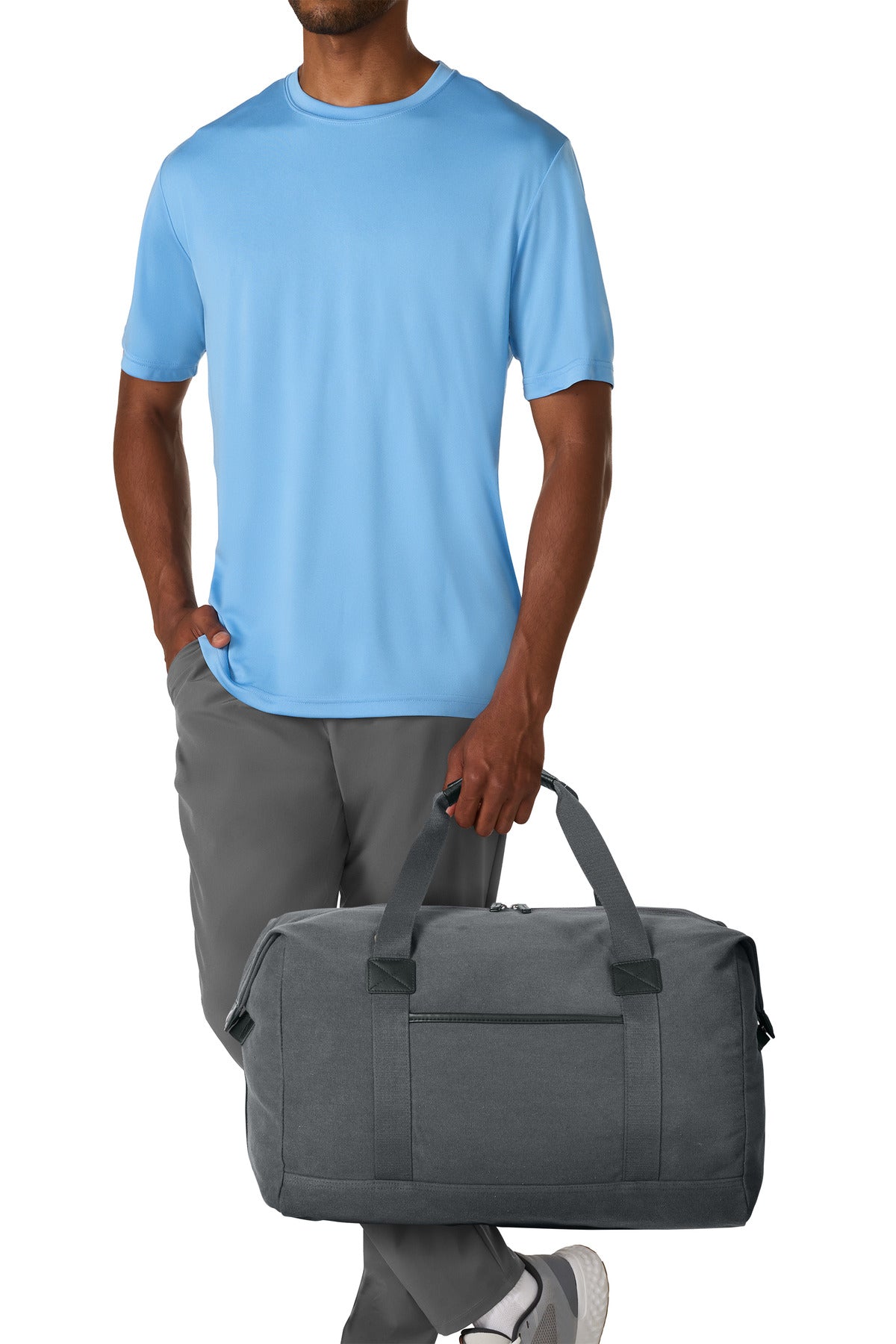 GreySteel Port Authority Washed Canvas Duffel BG8030