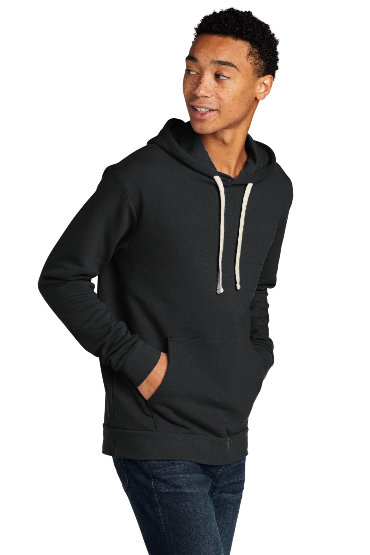 GrphBlack Next Level Apparel Adult Santa Barbara Pullover Hoodie. NL9303
