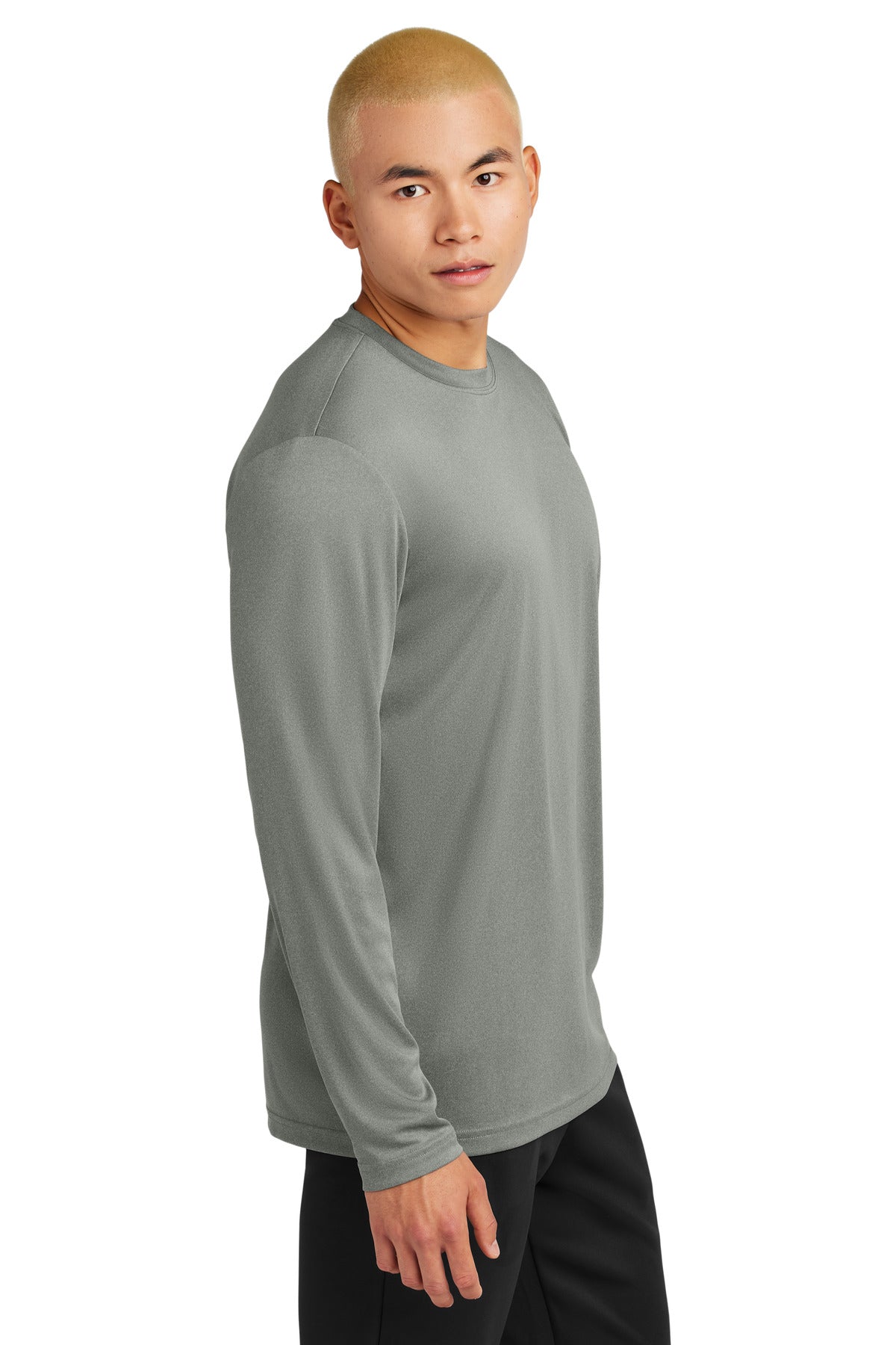 GryConHthr Sport-Tek Long Sleeve PosiCharge Competitor Tee. ST350LS