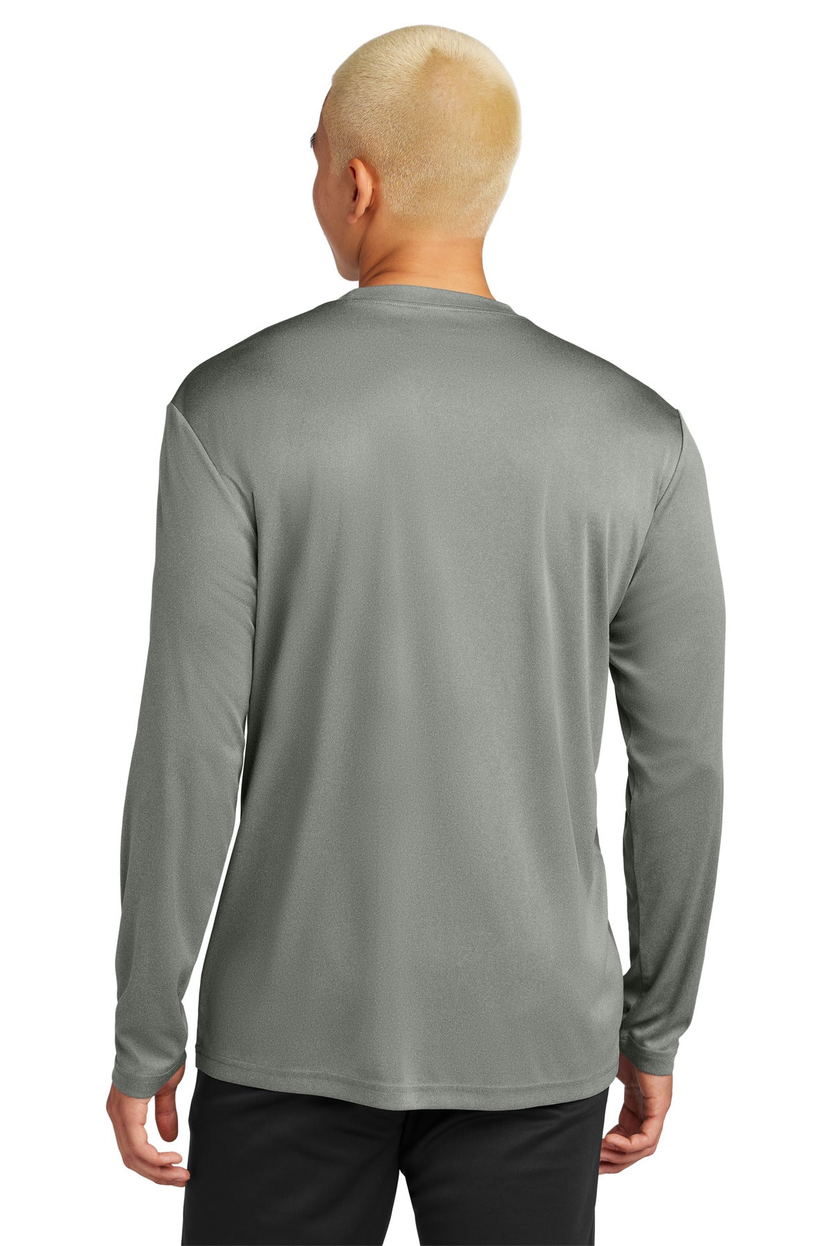 GryConHthr Sport-Tek Long Sleeve PosiCharge Competitor Tee. ST350LS