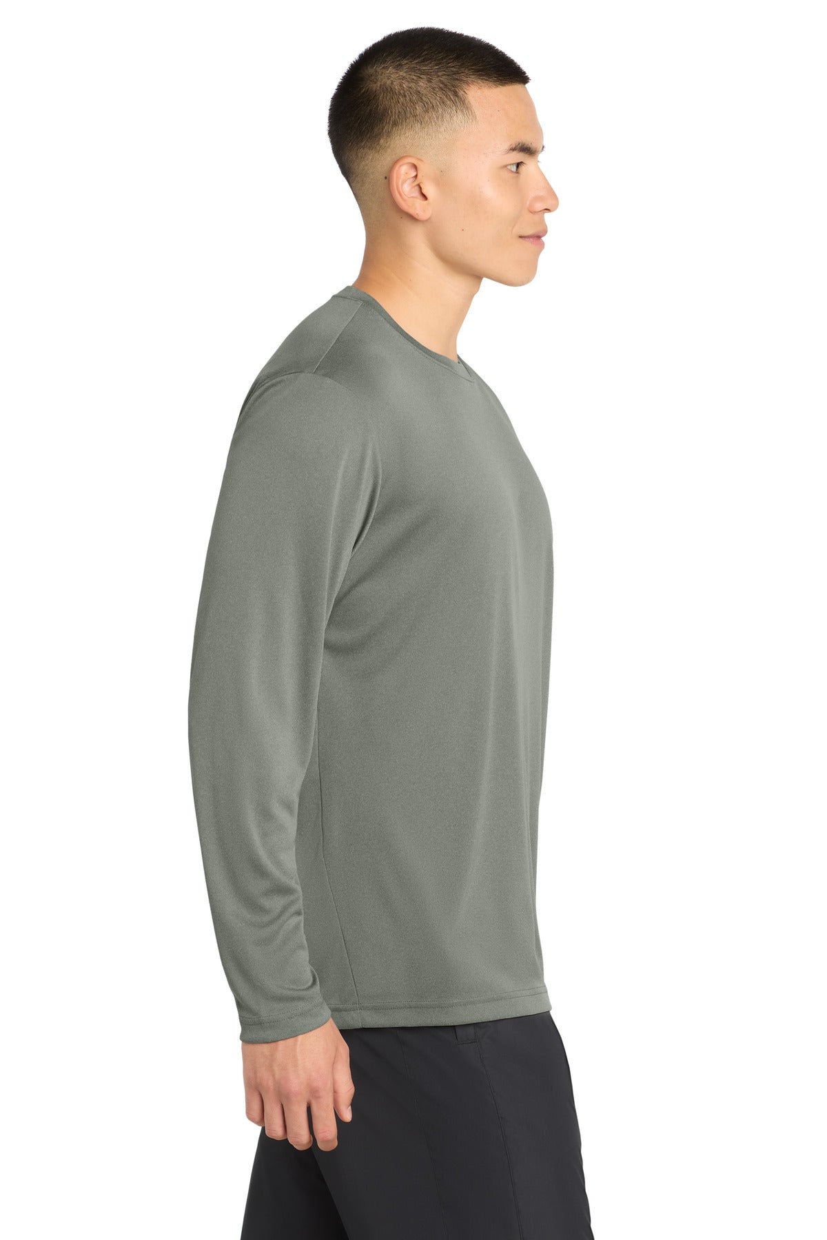GryConHthr Sport-Tek Long Sleeve PosiCharge Competitor Tee. ST350LS