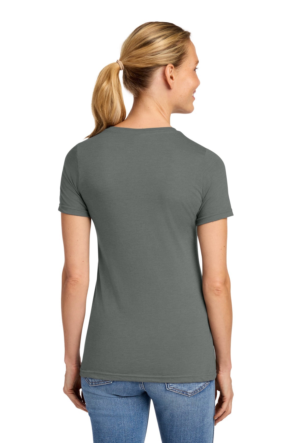Gunmetal Gildan Softstyle Women's CVC T-Shirt 64001LCVC