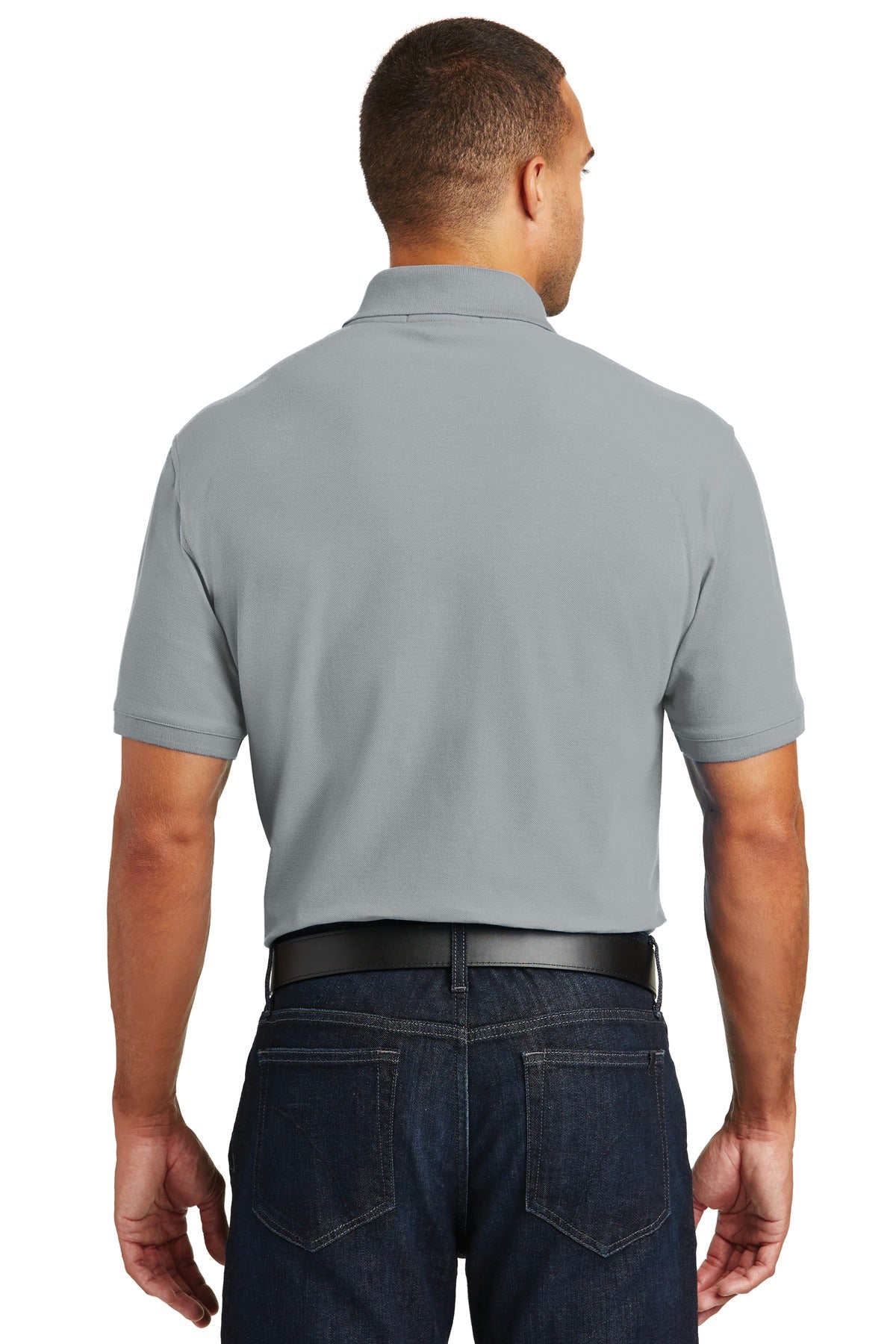 Gusty Grey Port Authority Core Classic Pique Polo. K100