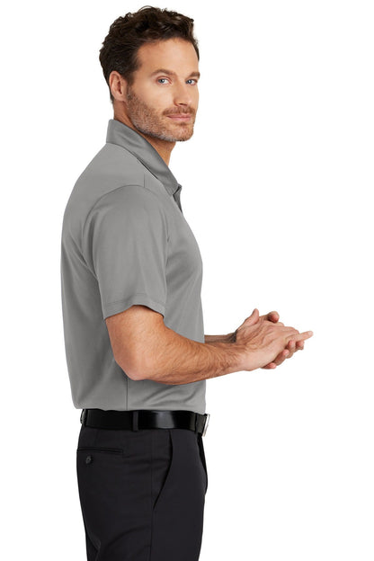 Gusty Grey Port Authority Silk Touch Performance Polo. K540