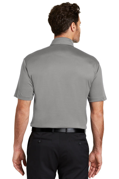 Gusty Grey Port Authority Silk Touch Performance Polo. K540