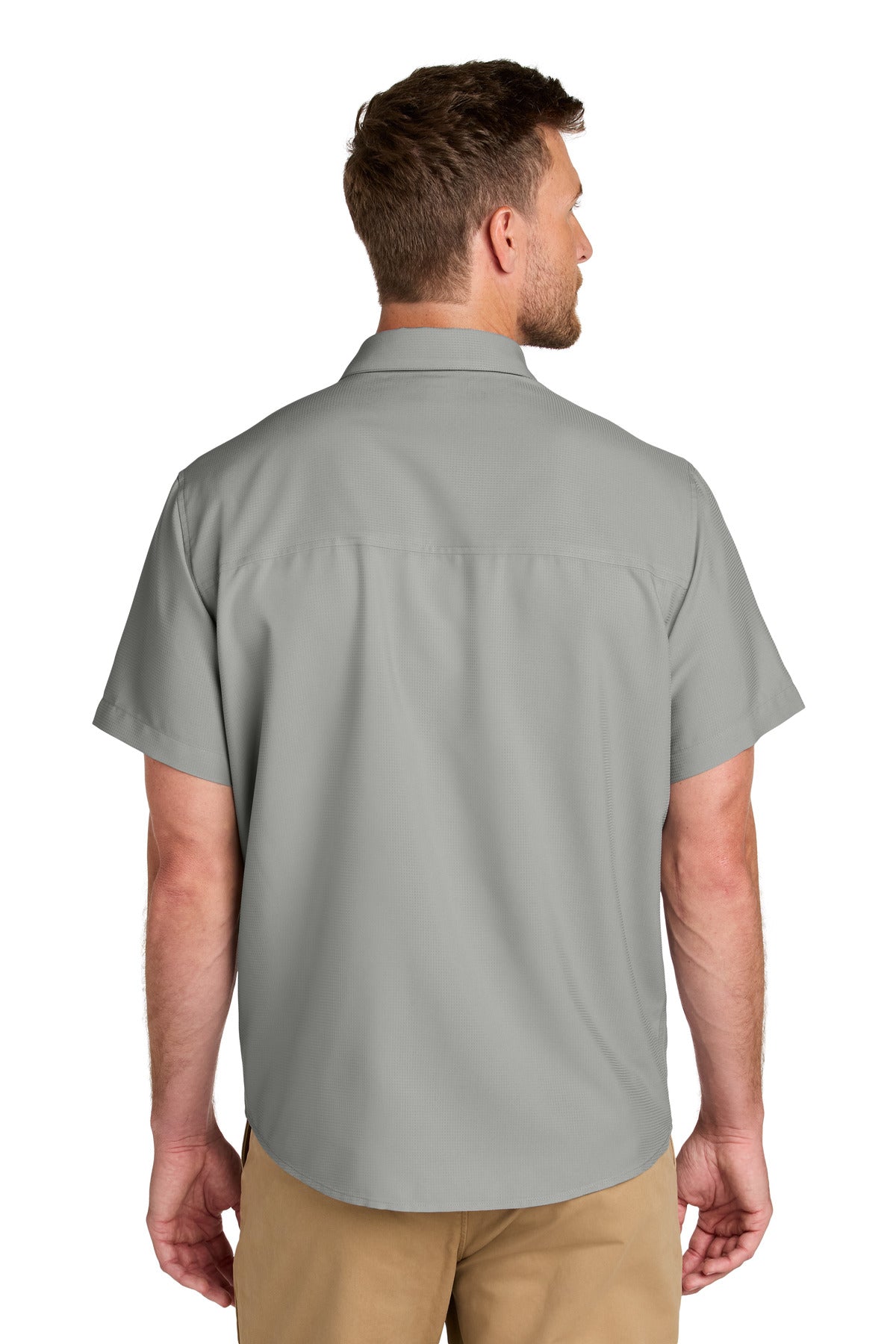 GustyGrey Port Authority Short Sleeve UV Dockside Shirt W963