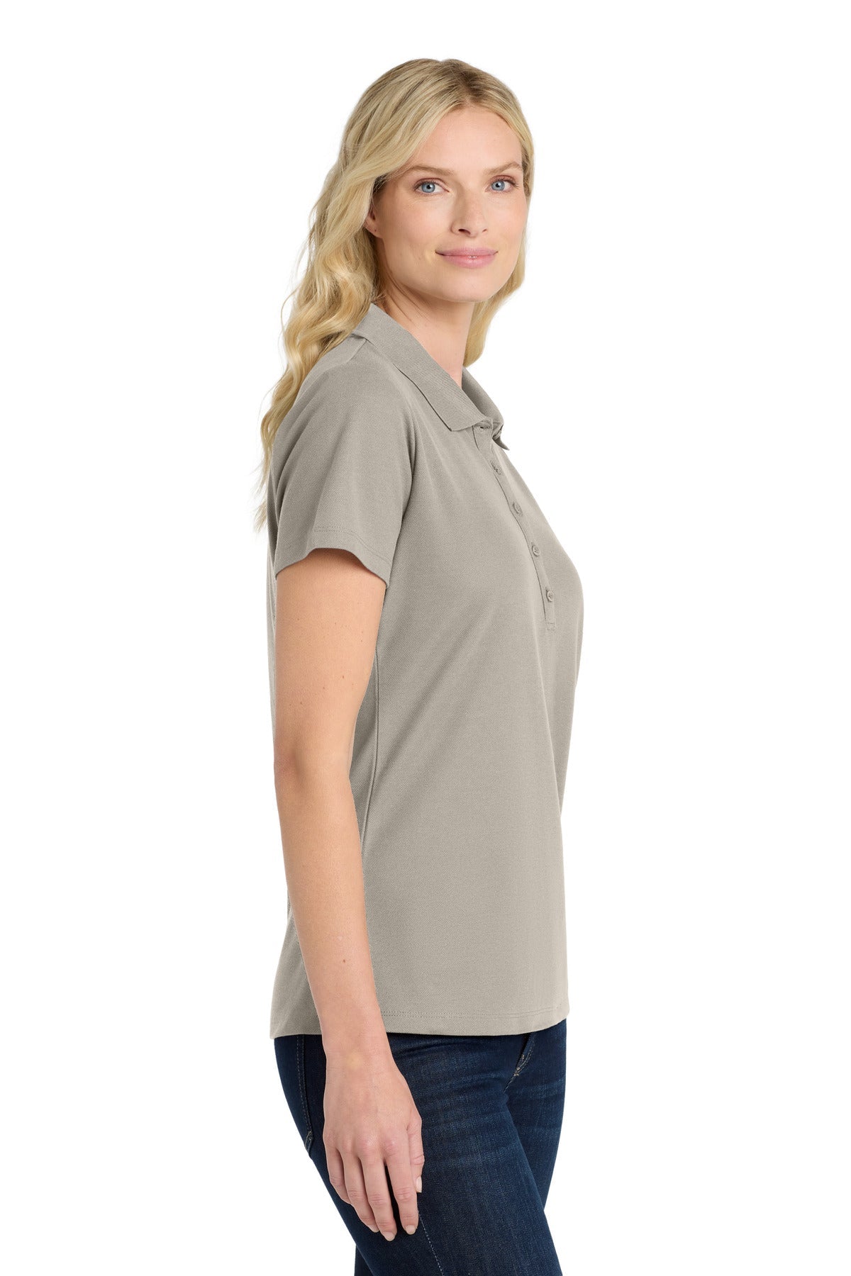 GustyGrey Port Authority Women's SuperPro React Polo. LK810